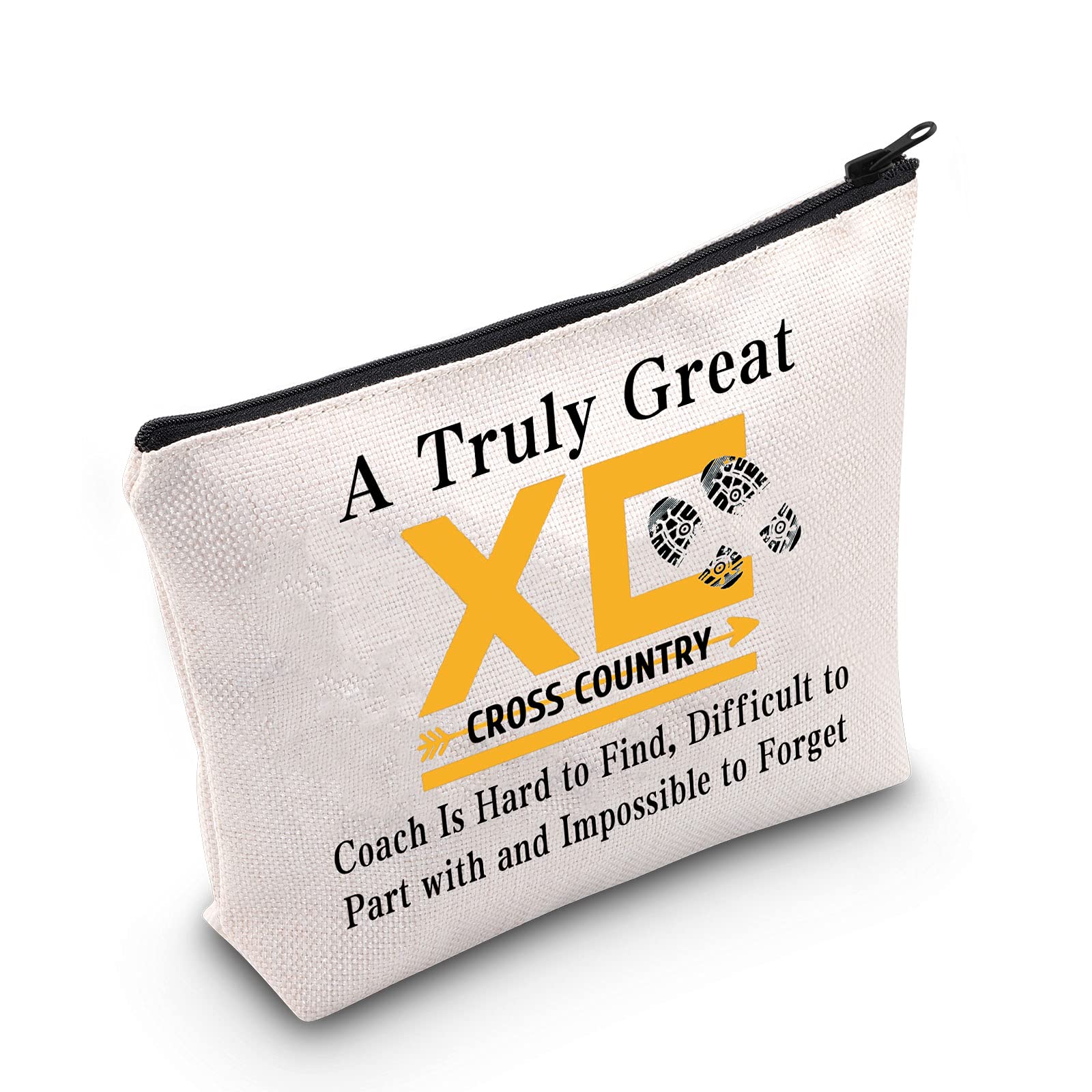 MEIKIUP Cross Country Makeup Bag - Waterproof Travel Cosmetic Pouch for Athletes | Perfect Gift for Cross Country Coaches & Running Enthusiasts | Great for Sports Travel, Gym, and Outdoor Adventures