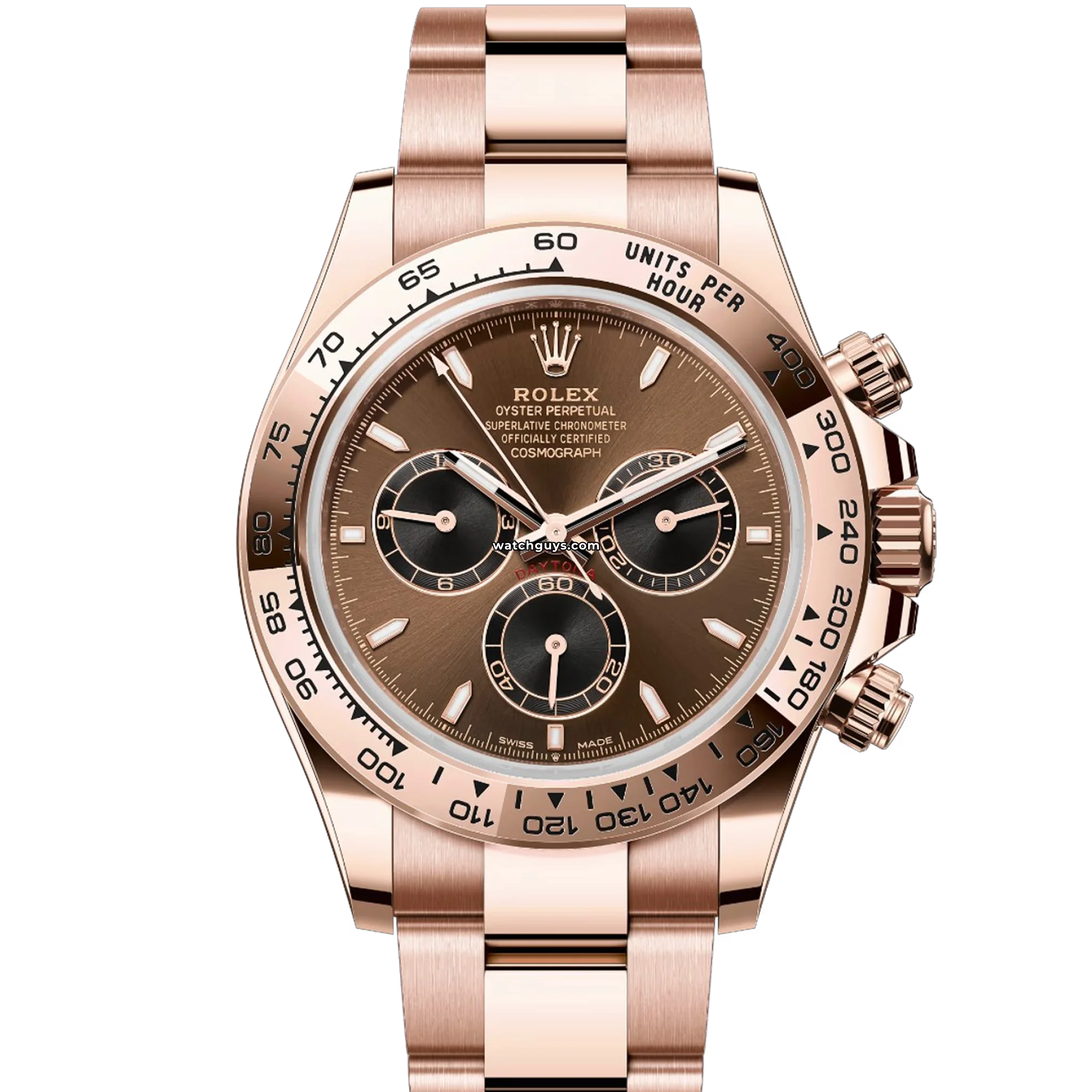 Rolex Daytona 126505 18K Rose Gold Men's Watch with Chocolate Dial - Luxury Timepiece for Business, Gifting & Special Occasions