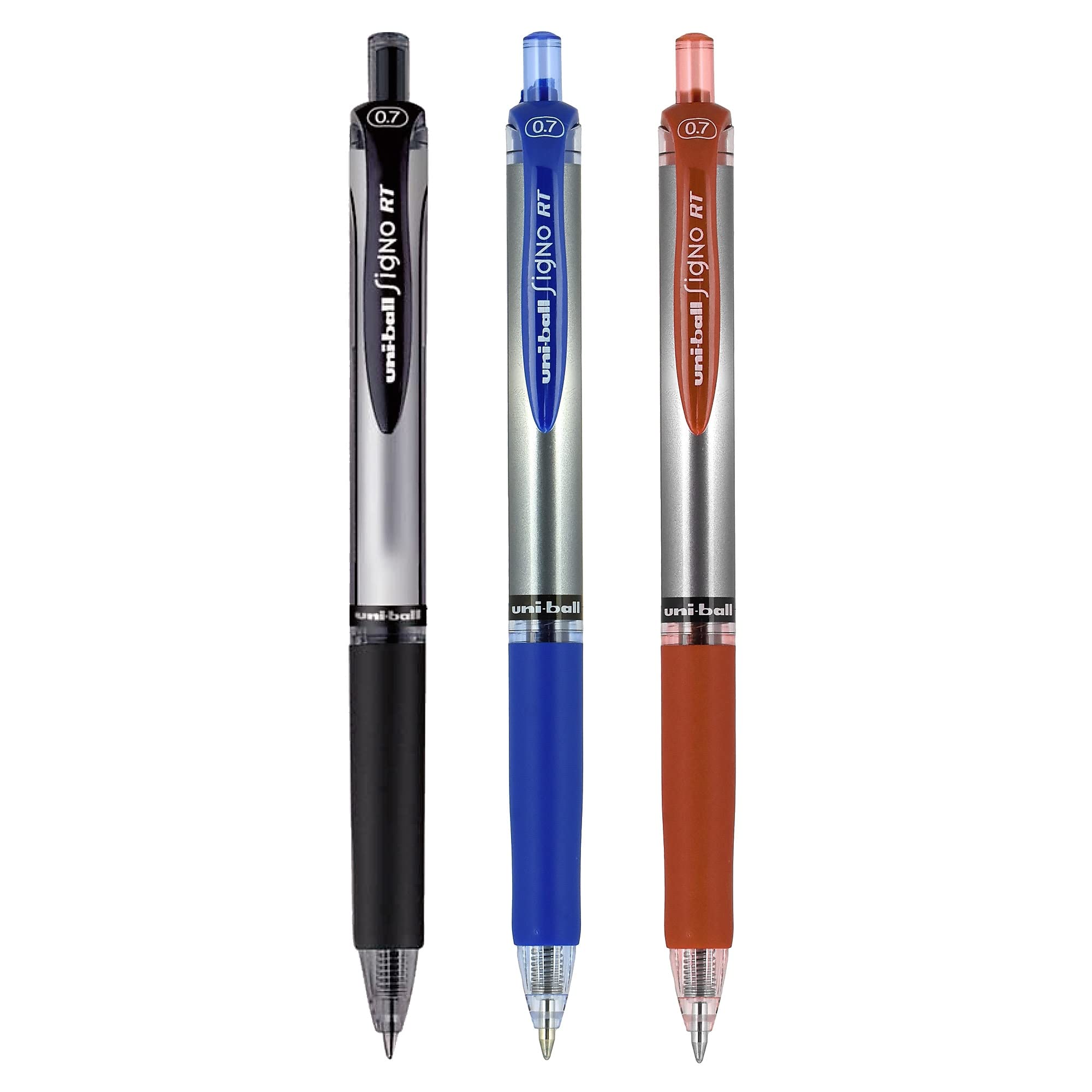 Uni-ball Signo Gel RT Retractable Roller Ball Pen - Medium Point, Black Ink (Pack of 12) - Perfect for Office, School, Note Taking & Signature Writing
