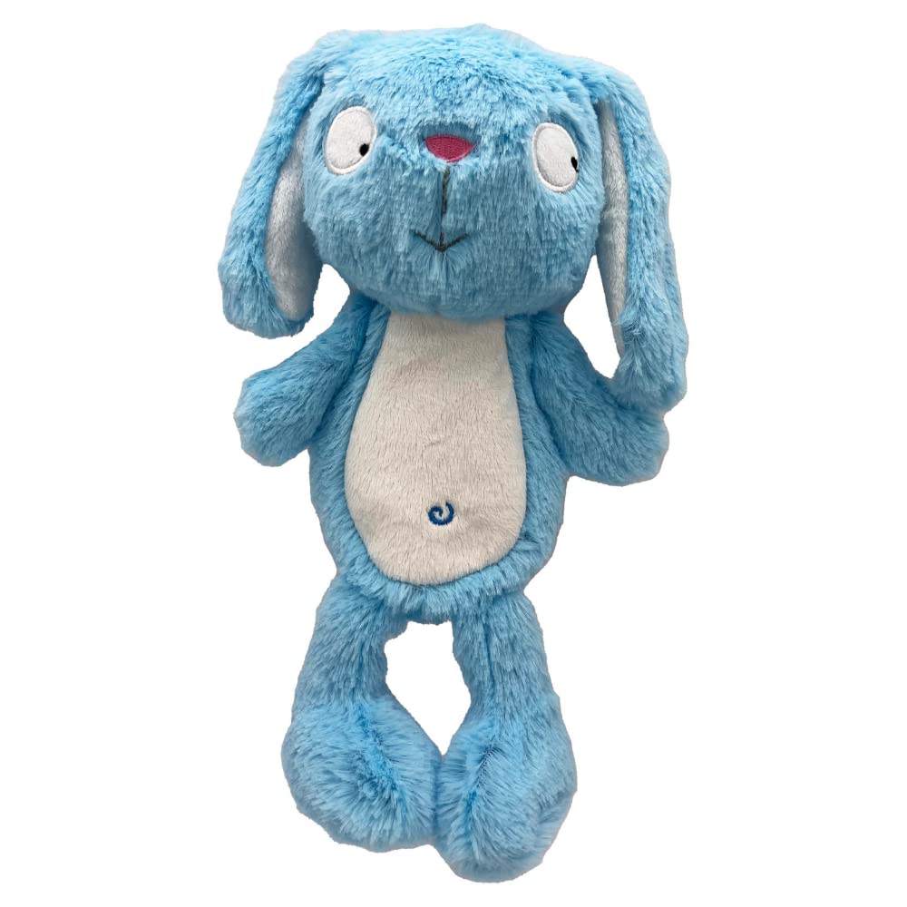 Lulubelles H&K Power Plush Squeaky Dog Toy - Betty Bunny Small | No Stuff Squeak & Shake Hunting Toy with TPR Ball Head | Durable Interactive Play for Puppies & Small Dogs | Perfect for Fetch, Training & Indoor/Outdoor Fun