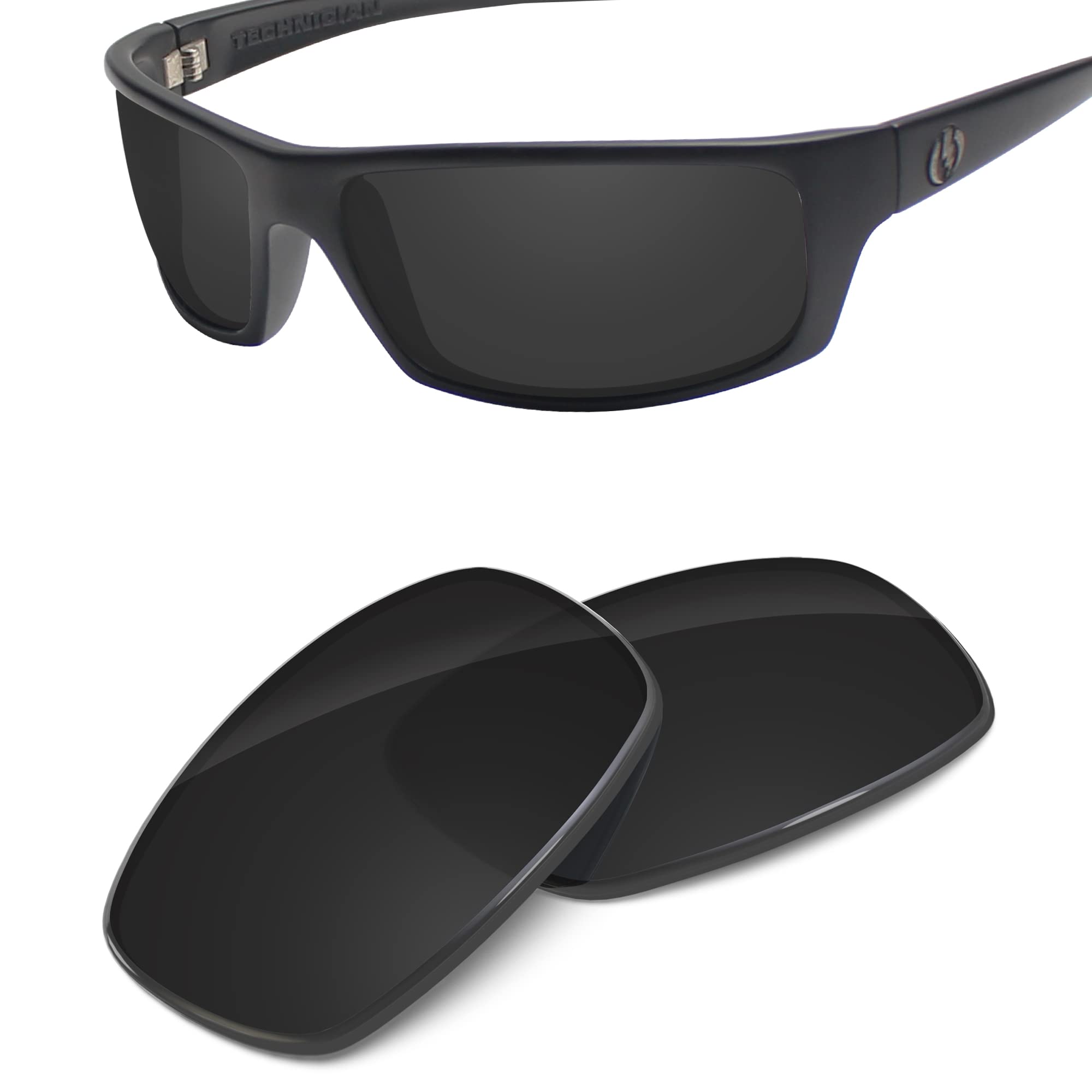 High-Performance Replacement Lenses for Electric Technician Sunglasses - Polarized UV Protection Lenses for Work & Outdoor Activities