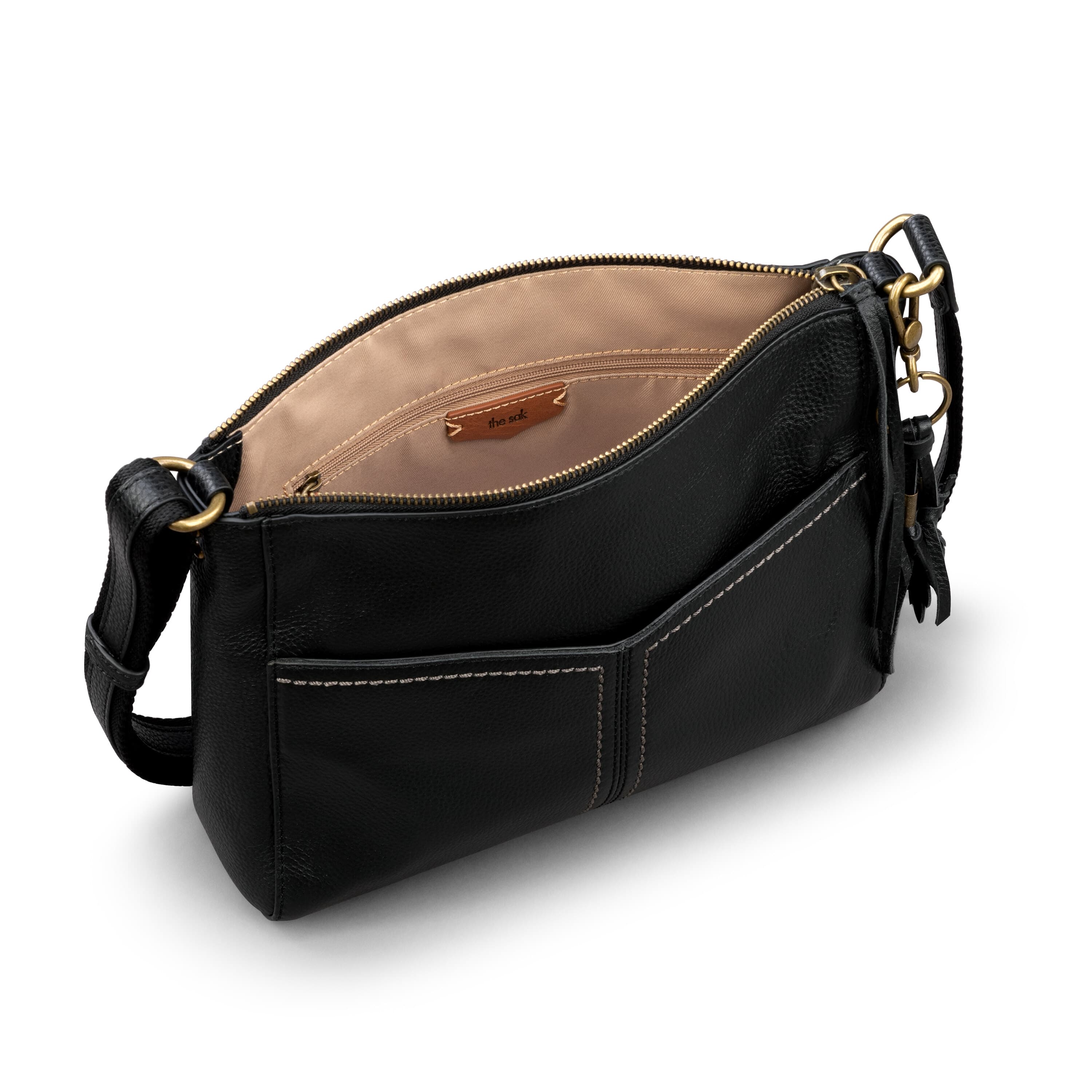 Premium Alameda Crossbody Bag - Genuine Leather Handbag for Women - Stylish Black Shoulder Purse - Perfect for Work, Travel & Everyday Use