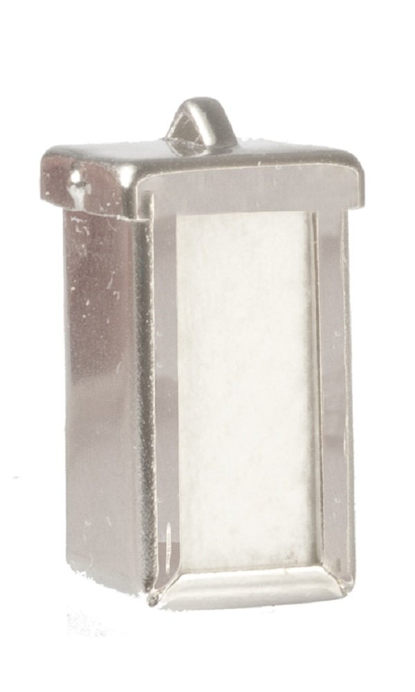 Vintage Silver Napkin Dispenser for Dollhouse & Diner Decor - Melody Jane Miniature Cafe Accessory - Perfect for Dollhouse, Diner, and Retro Themed Displays