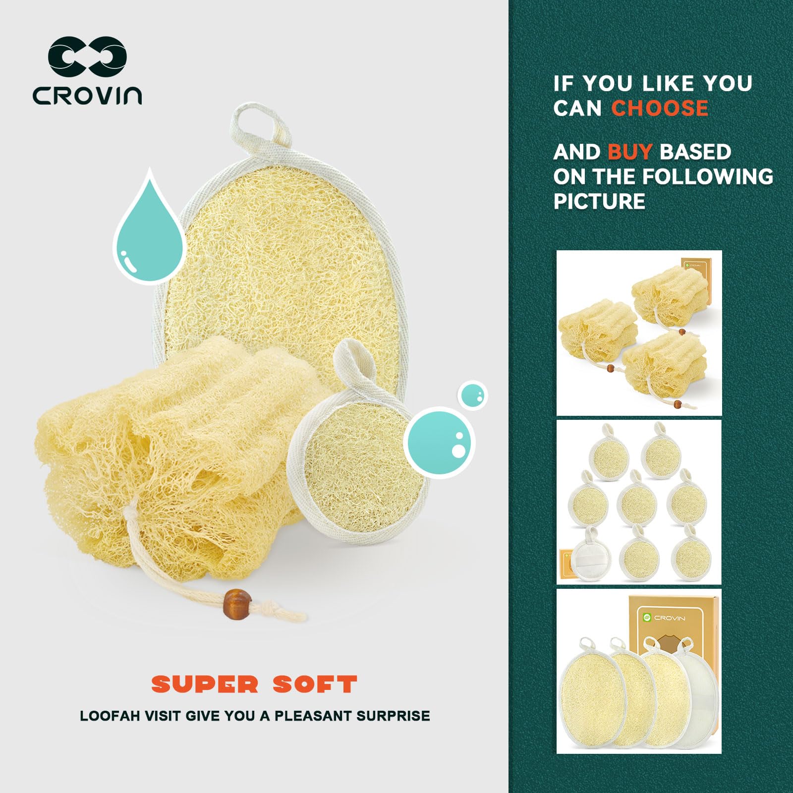 Natural Luffa Exfoliating Facial Pads - 8 Count Pack | Gentle Face Scrubber & Cleansing Sponge for Deep Cleaning & Skin Renewal | Perfect for Daily Skincare, Makeup Removal & Blackhead Treatment