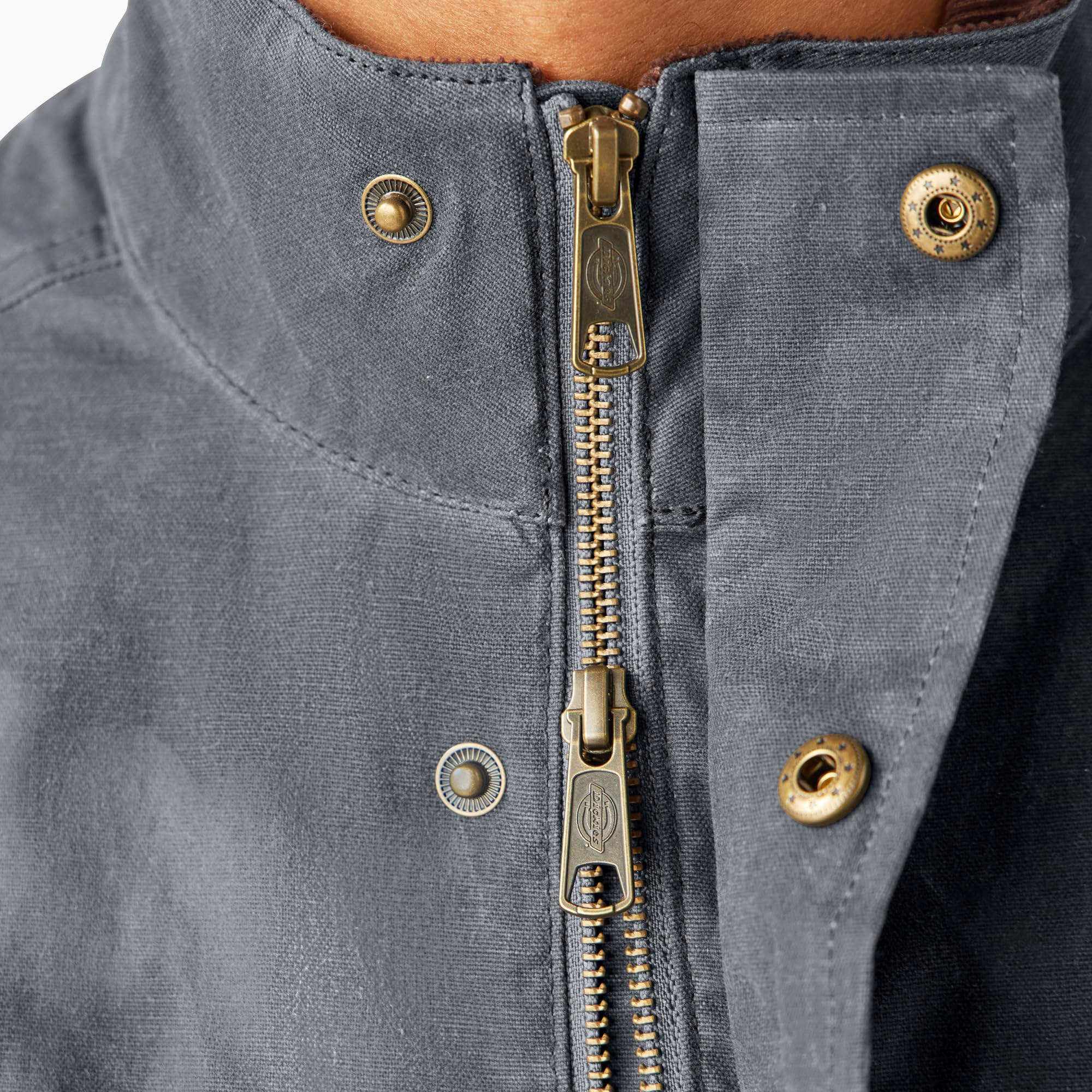 Dickies Men's Waxed Work Vest - Durable Water-Resistant Utility Vest for Outdoor Work, Hiking & Casual Wear