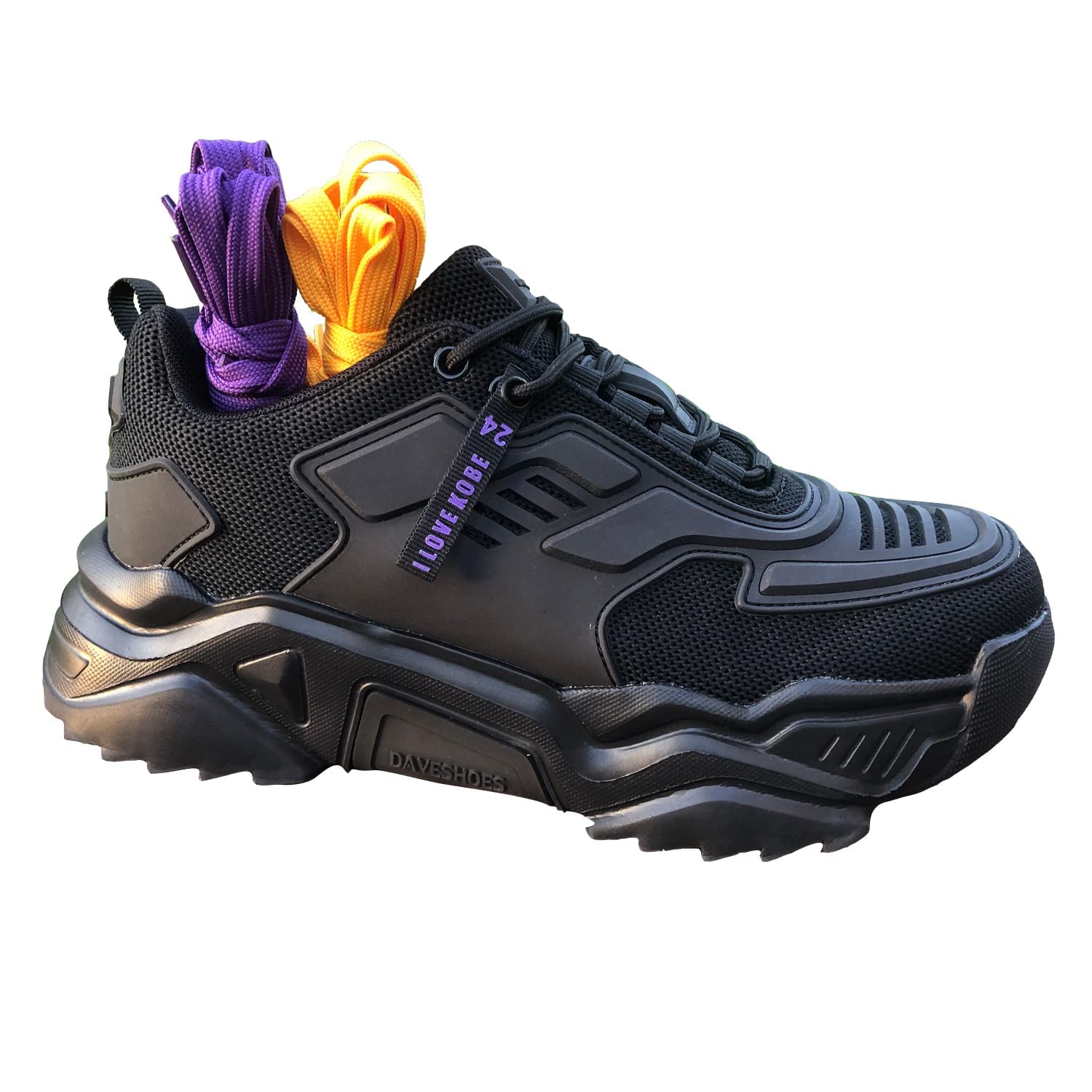 DAVESHOES Mamba 24 Men's Height Increasing Sneakers - Comfortable Walking Shoes for Sports & Daily Wear