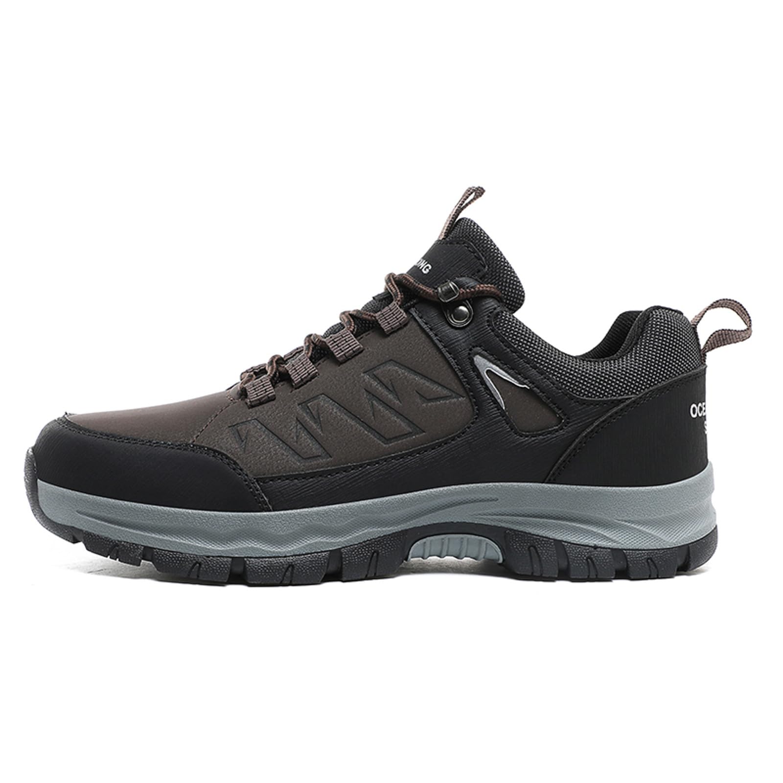 **Men's Waterproof Hiking Shoes - Lightweight Trekking & Running Shoes for Outdoor Fitness, Trail Walking & Camping Adventures**