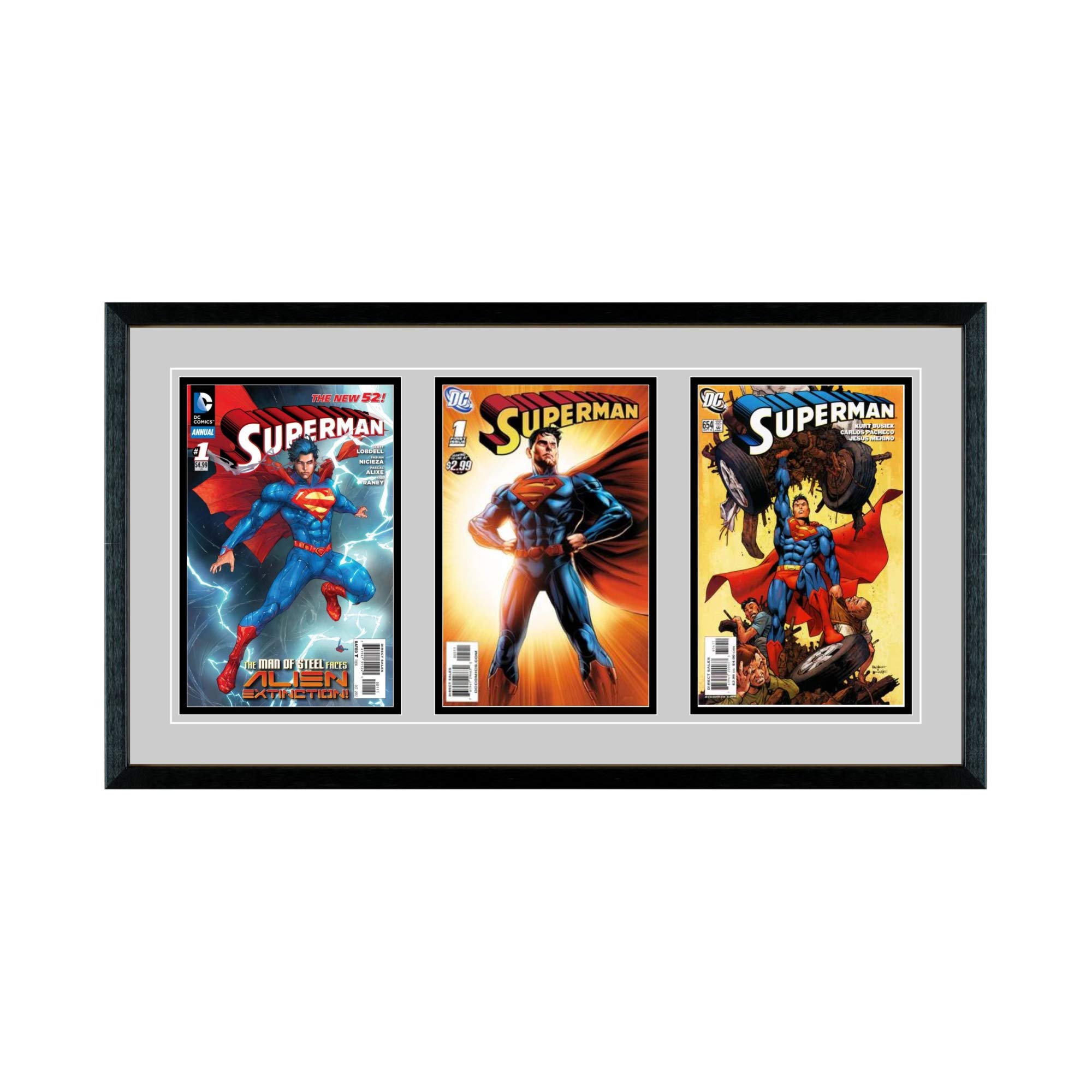 Premium Triple Comic Book Display Frames with UV Protection - Perfect for Showcasing Collectibles in Home, Office, or Comic Store Displays