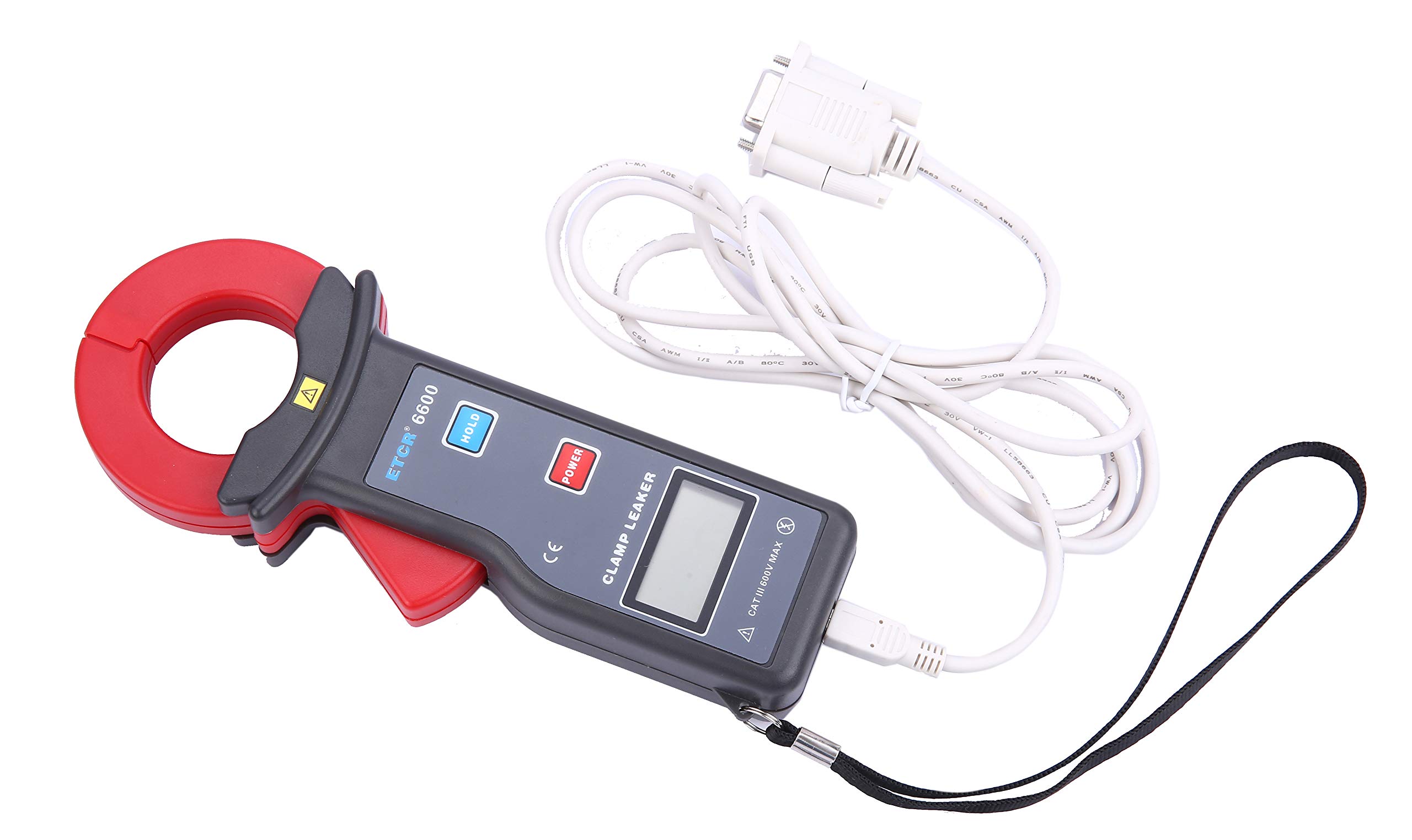 ETCR6600 High Accuracy Clamp Leakage Current Meter Tester 0mA-600A - Perfect for Electrical Maintenance, HVAC Repair & Industrial Safety Inspections