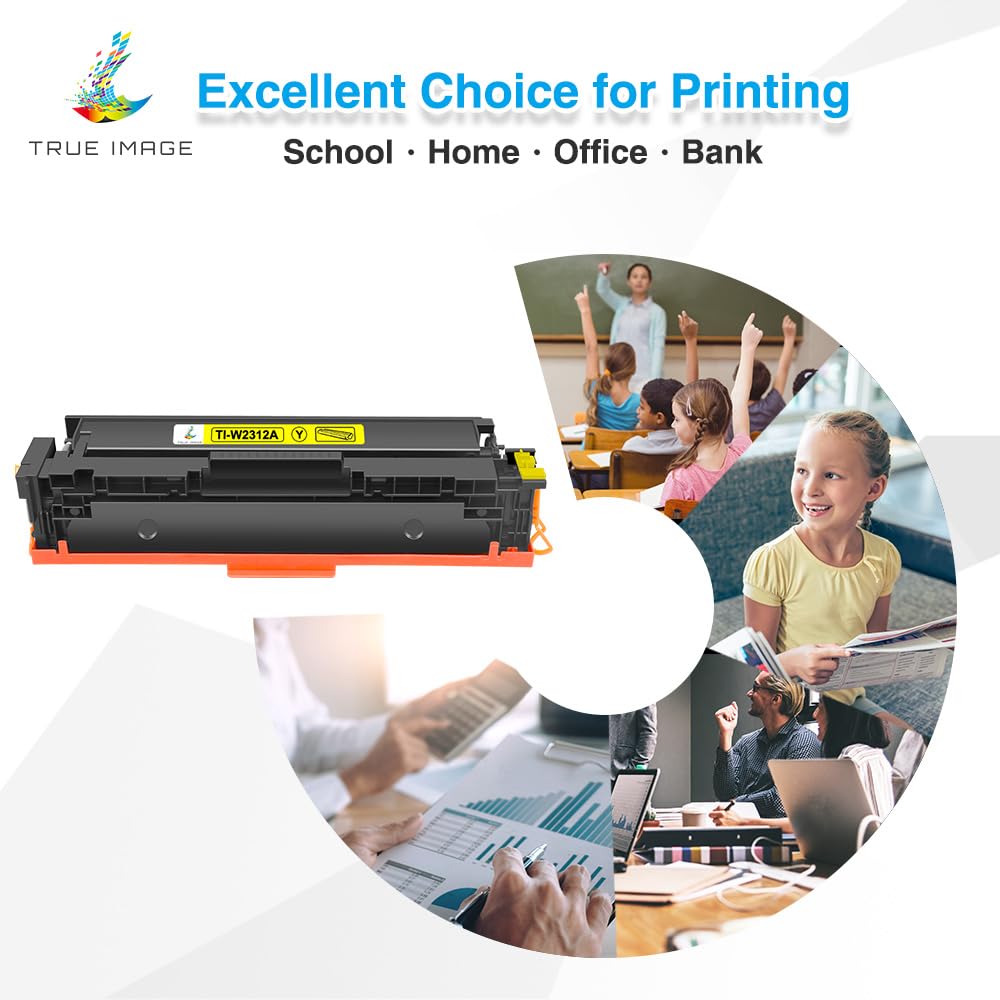 HP 215A Toner Cartridges 4 Pack - Compatible Replacement for W2310A W2311A W2312A W2313A - Works with HP Color LaserJet Pro MFP M182nw M183fw M155 Printers (Black, Cyan, Yellow, Magenta) - Ideal for Home & Office Printing Needs