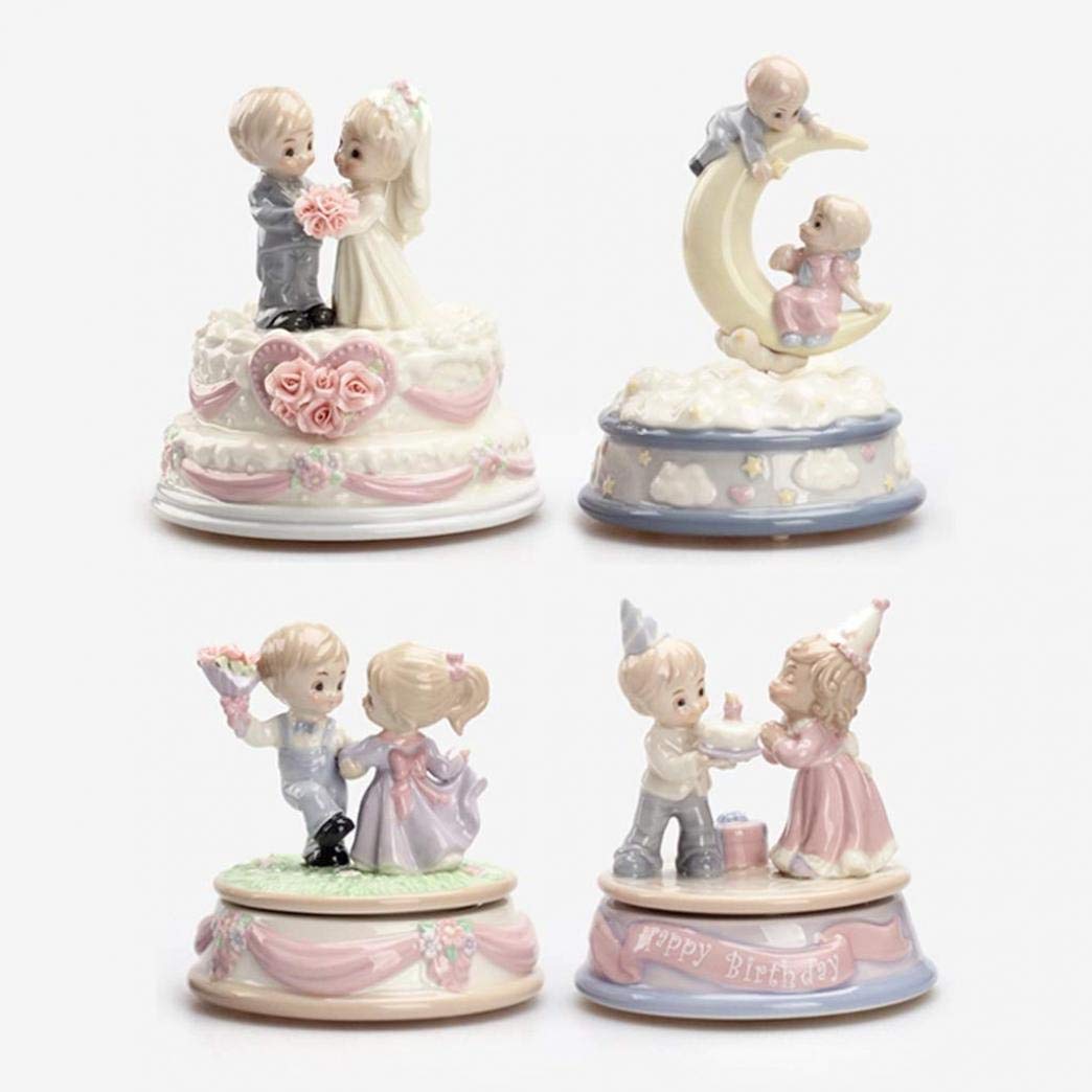 Elegant Ceramic Music Box - Perfect Wedding, Anniversary & Birthday Gift for Friends, Family & Loved Ones | Plays Beautiful Melodies for Special Occasions