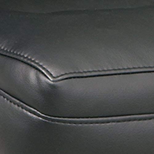 Office Star EC Series Executive Bonded Leather High Back Adjustable Office Chair with Thick Padded Contour Seat & Locking Tilt Control - Ergonomic Desk Chair for Home Office, Computer Work & Conference Rooms (Black)