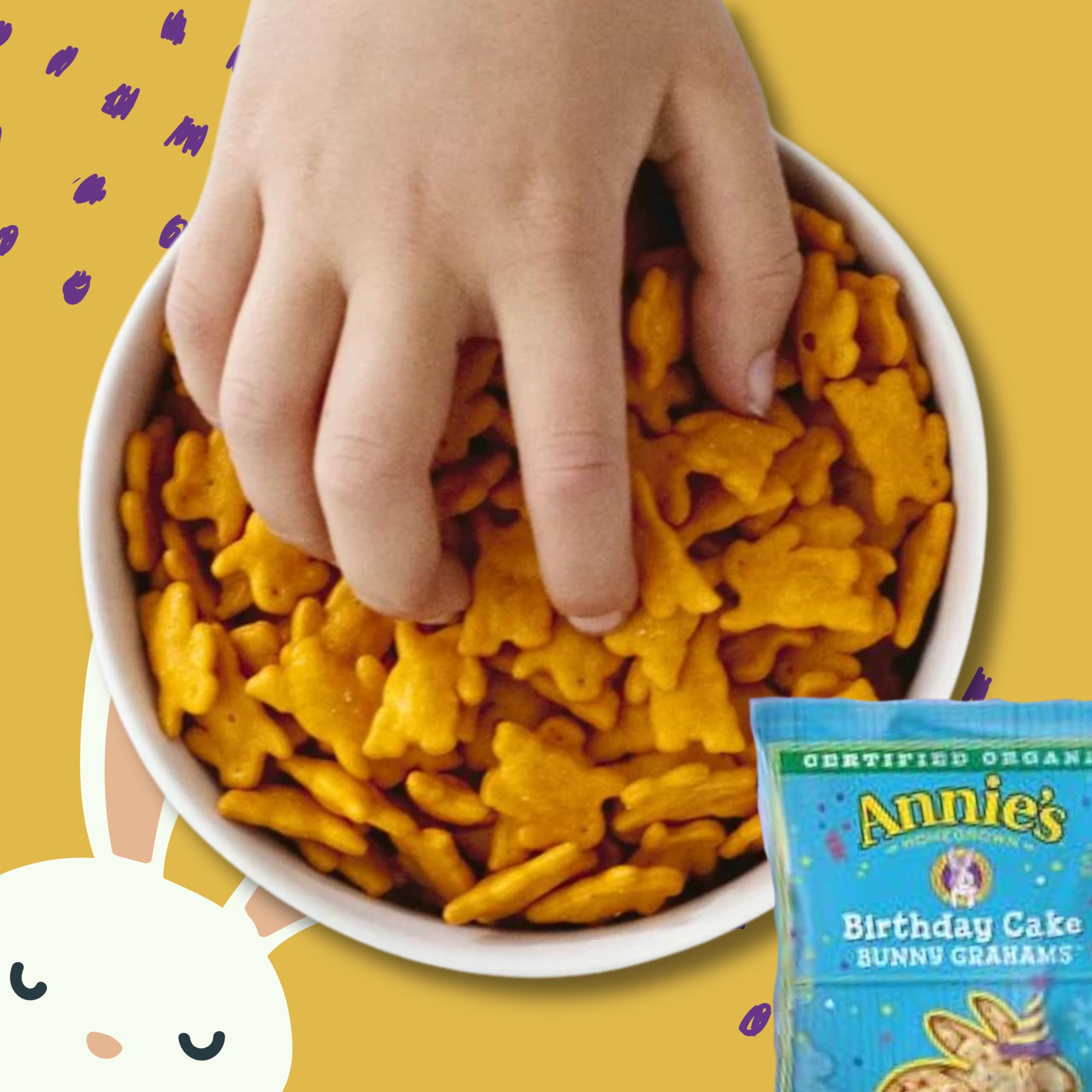 Organic Annie's Cheddar Bunny Crackers Variety Pack - 36 Count | USDA Certified Organic, Baked Snacks | No Artificial Colors or Preservatives | Perfect for Kids Lunchboxes, Birthday Parties & Healthy Snacking