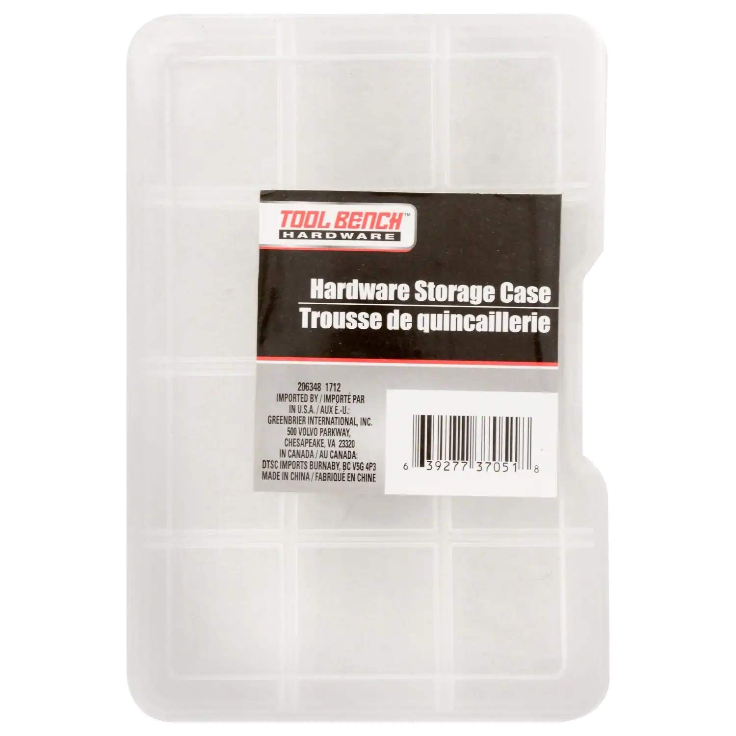 Small Parts Plastic Storage Case - Organize Beads, Nails, Screws & Tiny Items | Perfect for Crafting, DIY Projects & Workshop Organization