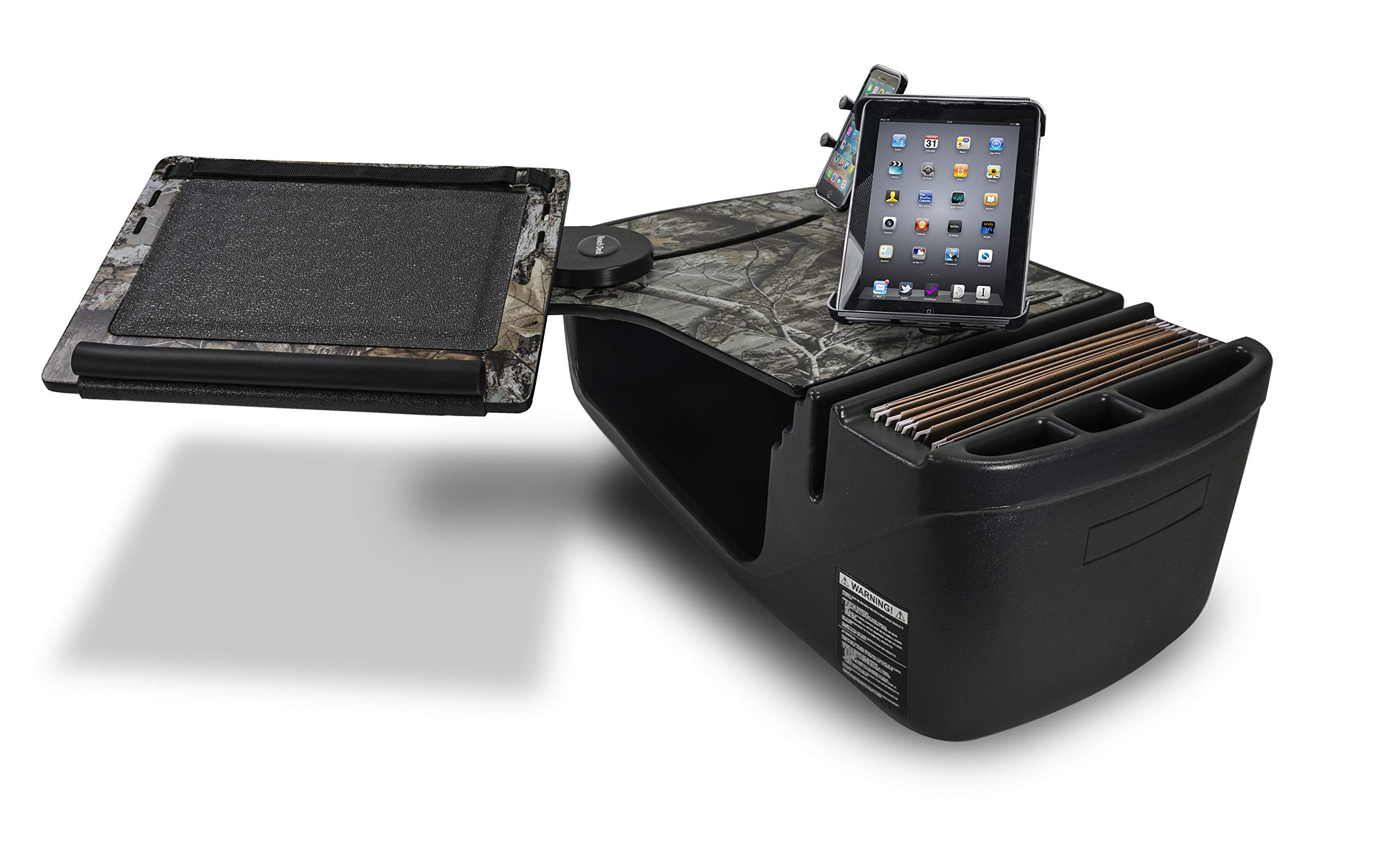 AutoExec AUE10769 Reach Desk Front Seat Car Desk with Phone & Tablet Mount - Realtree Edge Camouflage - Perfect for Work, Study & Road Trips in Your Vehicle