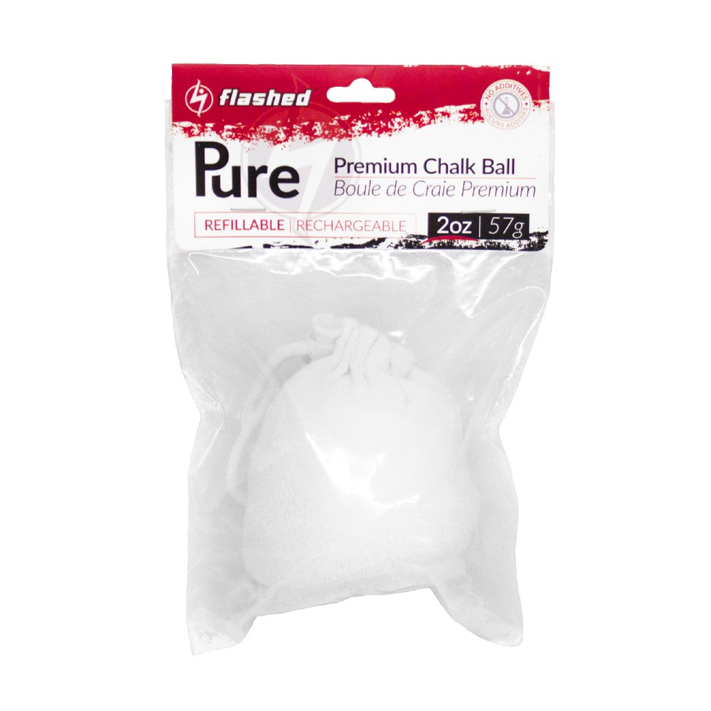 Refillable Chalk Ball for Rock Climbing & Gymnastics - 2oz Chalk Powder Holder - Perfect for Bouldering, Weightlifting & Gymnastics Training