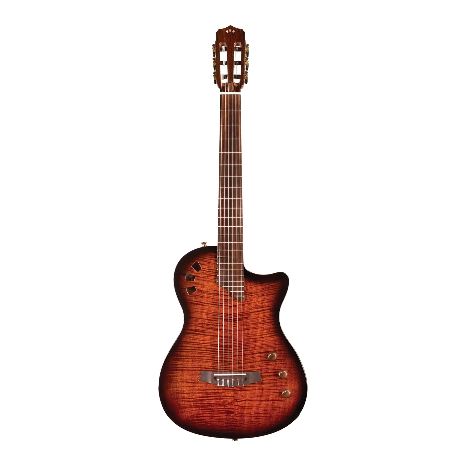 Córdoba Stage Thinbody Nylon Acoustic Electric Guitar - Edgeburst Finish | Perfect for Travel, Live Performances & Home Practice | Lightweight & Versatile Nylon String Guitar