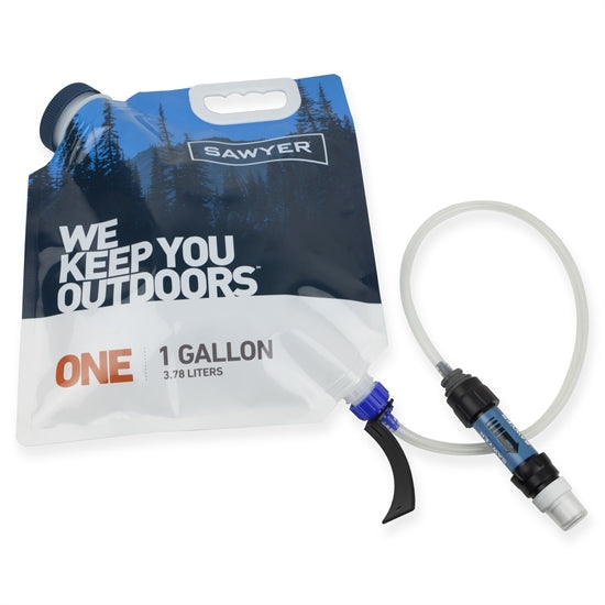 Sawyer 1 Gallon Gravity Water Filtration System - Portable Camping, Hiking & Emergency Preparedness Water Filter for Outdoor Adventures
