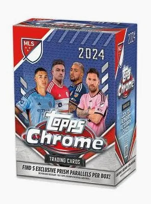 2024 Topps Chrome Soccer Blaster Box - 50+ Trading Cards with Exclusive Inserts & Rookies - Perfect for Collectors, Gifts, and Fantasy Sports Fans | Soccer Card Collection, Game Day Trading, and Investment Opportunities