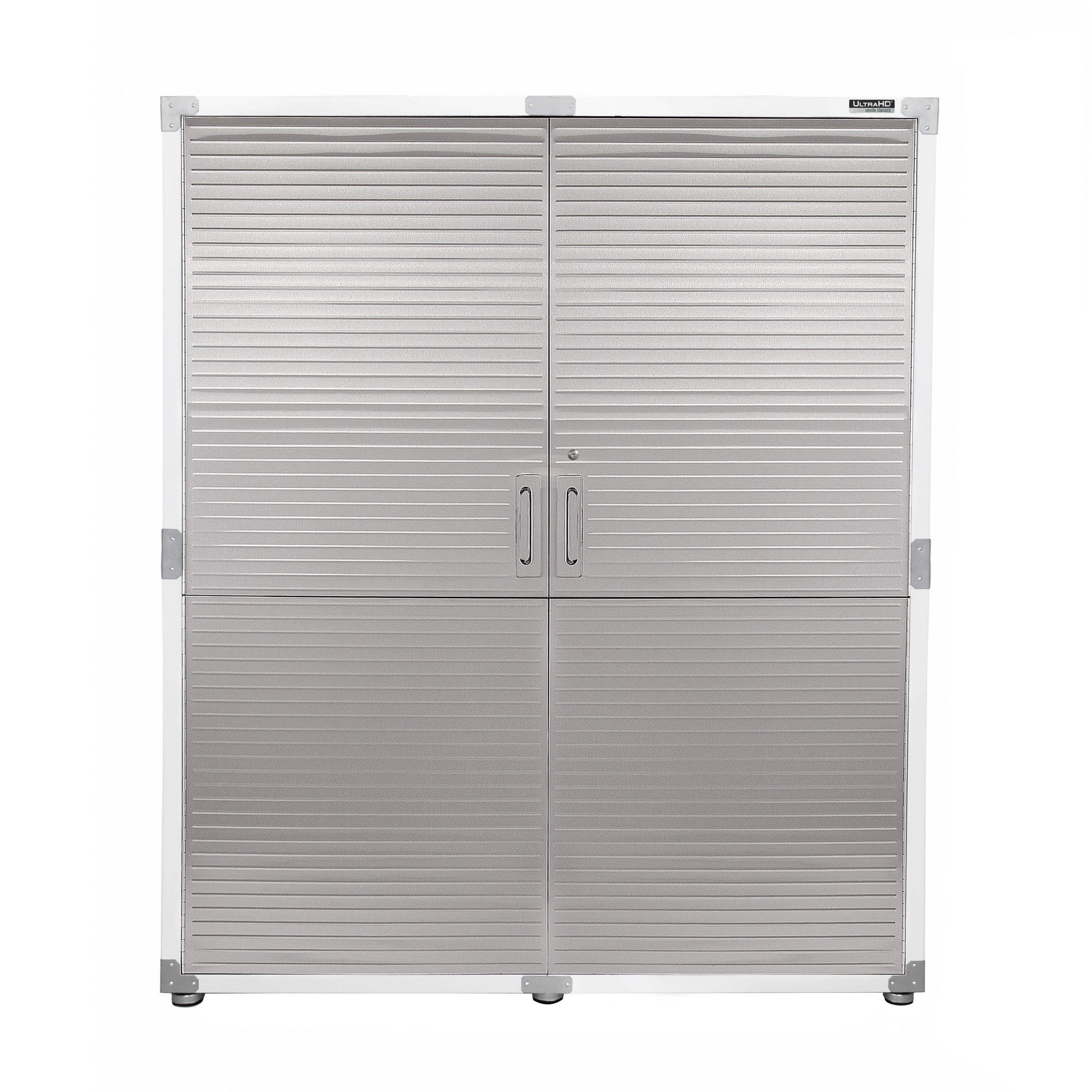 UltraHD® White Storage Cabinet - Modern & Durable Organizer for Home, Office, or Garage - Perfect for Storing Files, Tools & Supplies