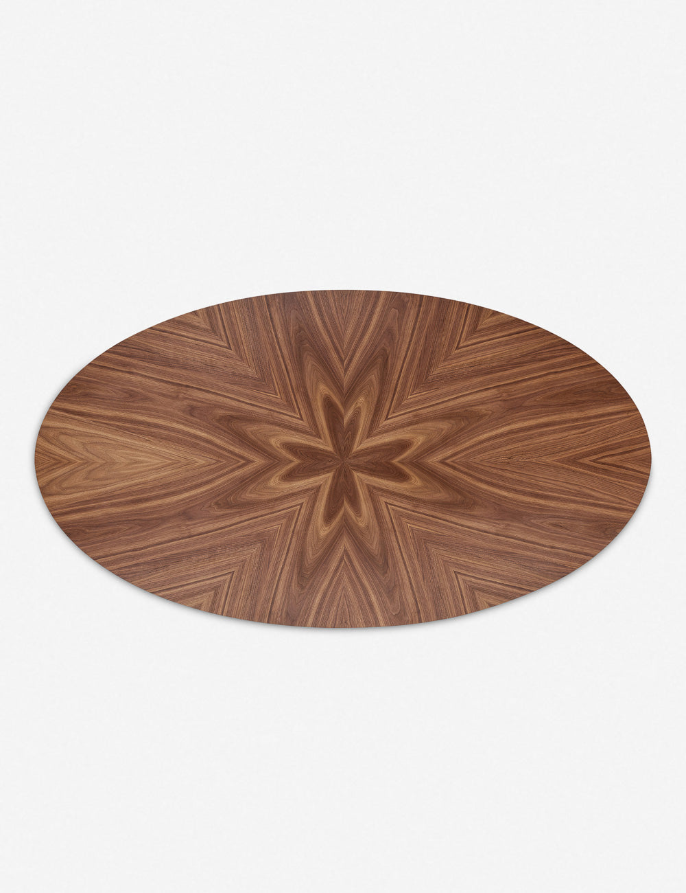 Beth Oval Dining Table - Brown Wooden Kitchen Table for 6, Perfect for Family Dinners & Entertaining Guests in Dining Room