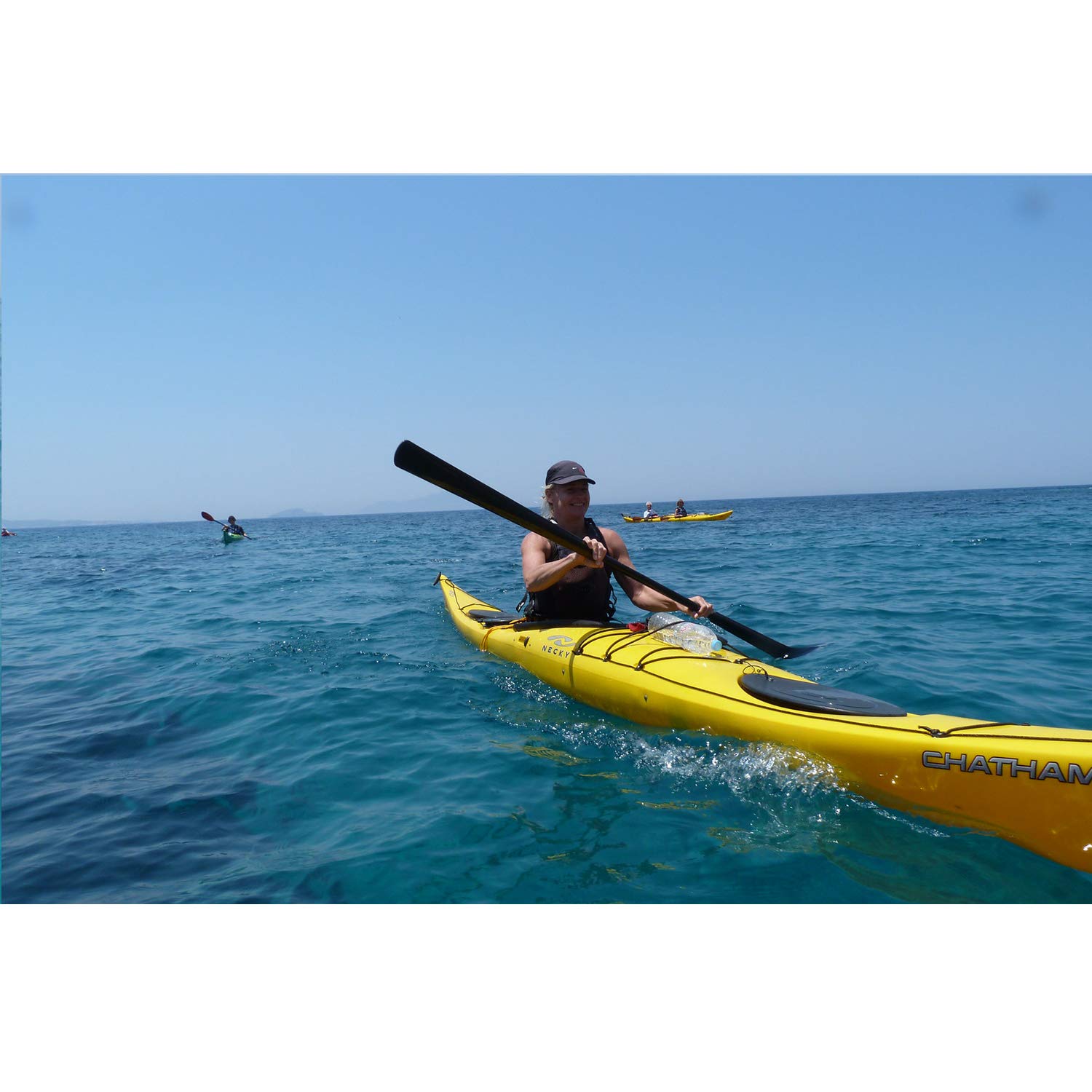 Premium Lightweight Full Carbon Fiber Greenland Kayak Paddle - 2-Piece Design (220cm/86