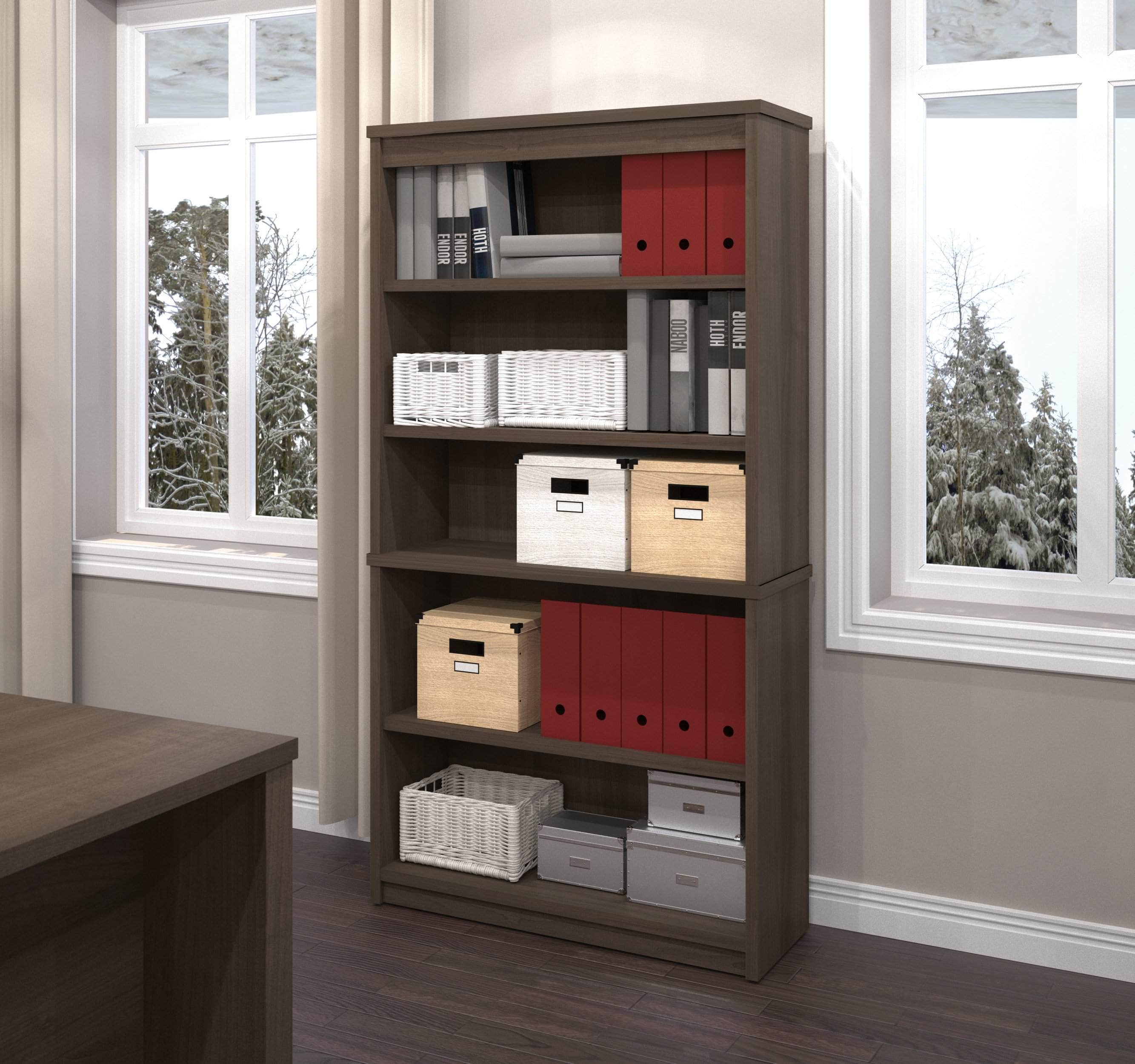 Uptown II Bookcase - 6 Stylish Colors for Home & Office Storage | Modern Bookshelf for Living Room, Bedroom & Study