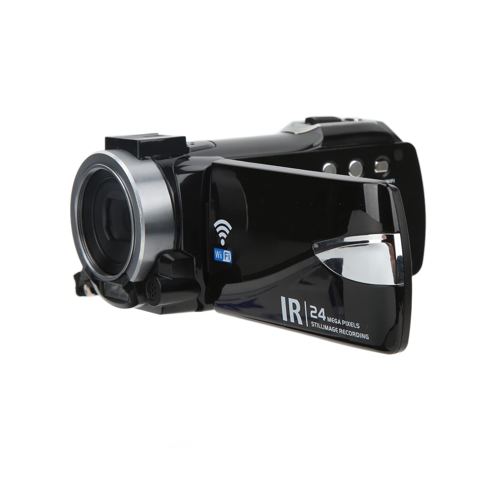4K Ultra HD Handheld Digital Video Camera - 24MP Portable Camcorder with 3.0