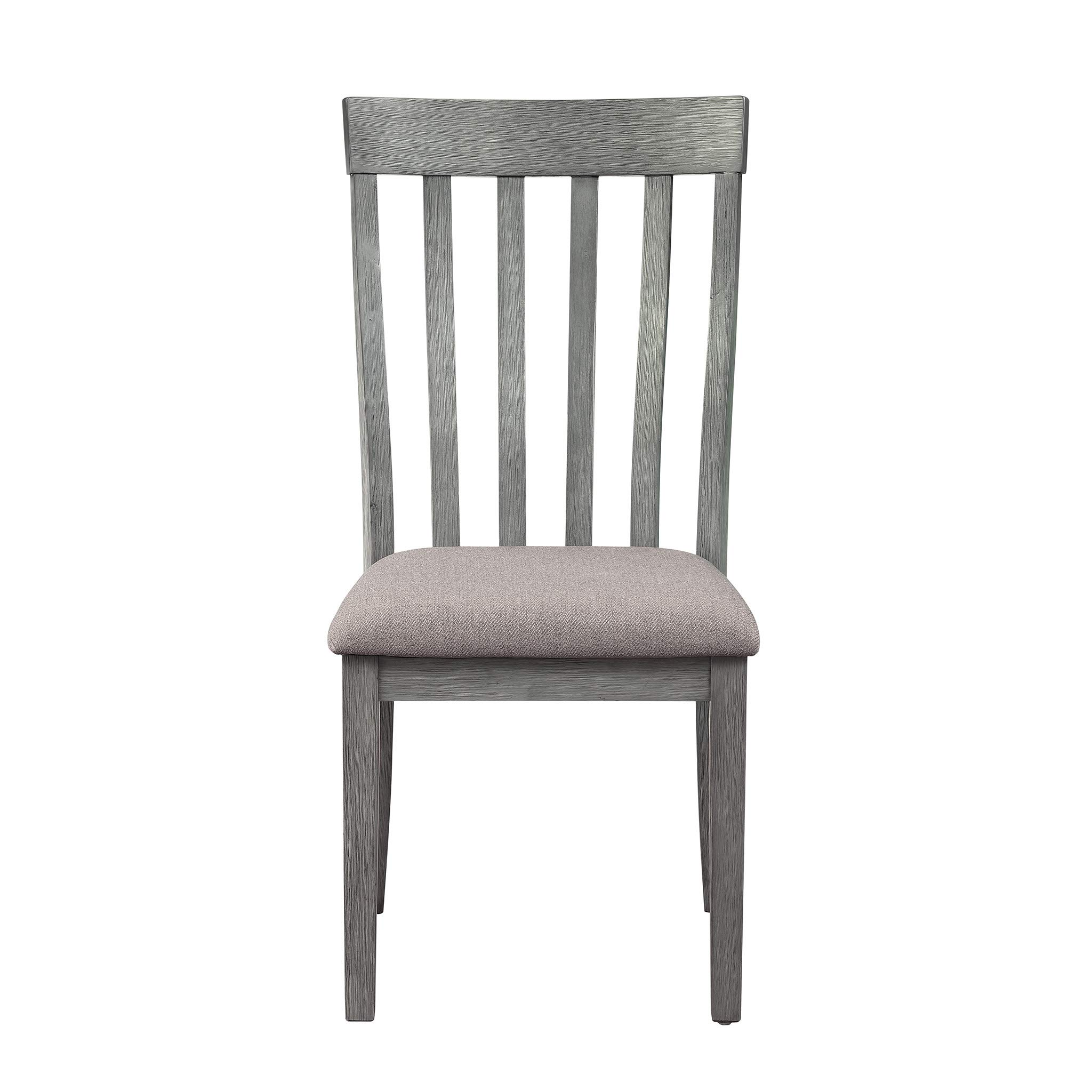 Homelegance Blair Slat Back Dining Chairs, Set of 2, Gray - Modern Kitchen & Dining Room Furniture for Small Spaces