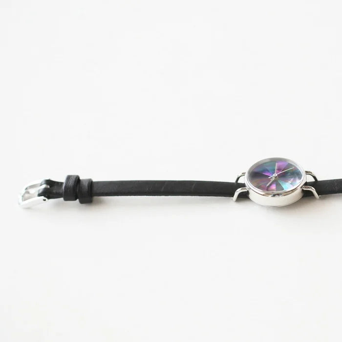 Elegant Women's Wristwatch with Blue Abalone Shell | Japanese Handmade Watch for Women | Perfect for Everyday Wear, Office & Special Occasions