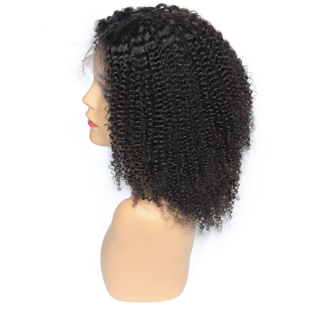 13x6 Glueless Lace Front Wig - Afro Kinky Curly Human Hair Wig with Pre-Plucked Hairline & Undetectable Lace for Black Women | Perfect for Daily Wear, Cosplay, and Special Occasions