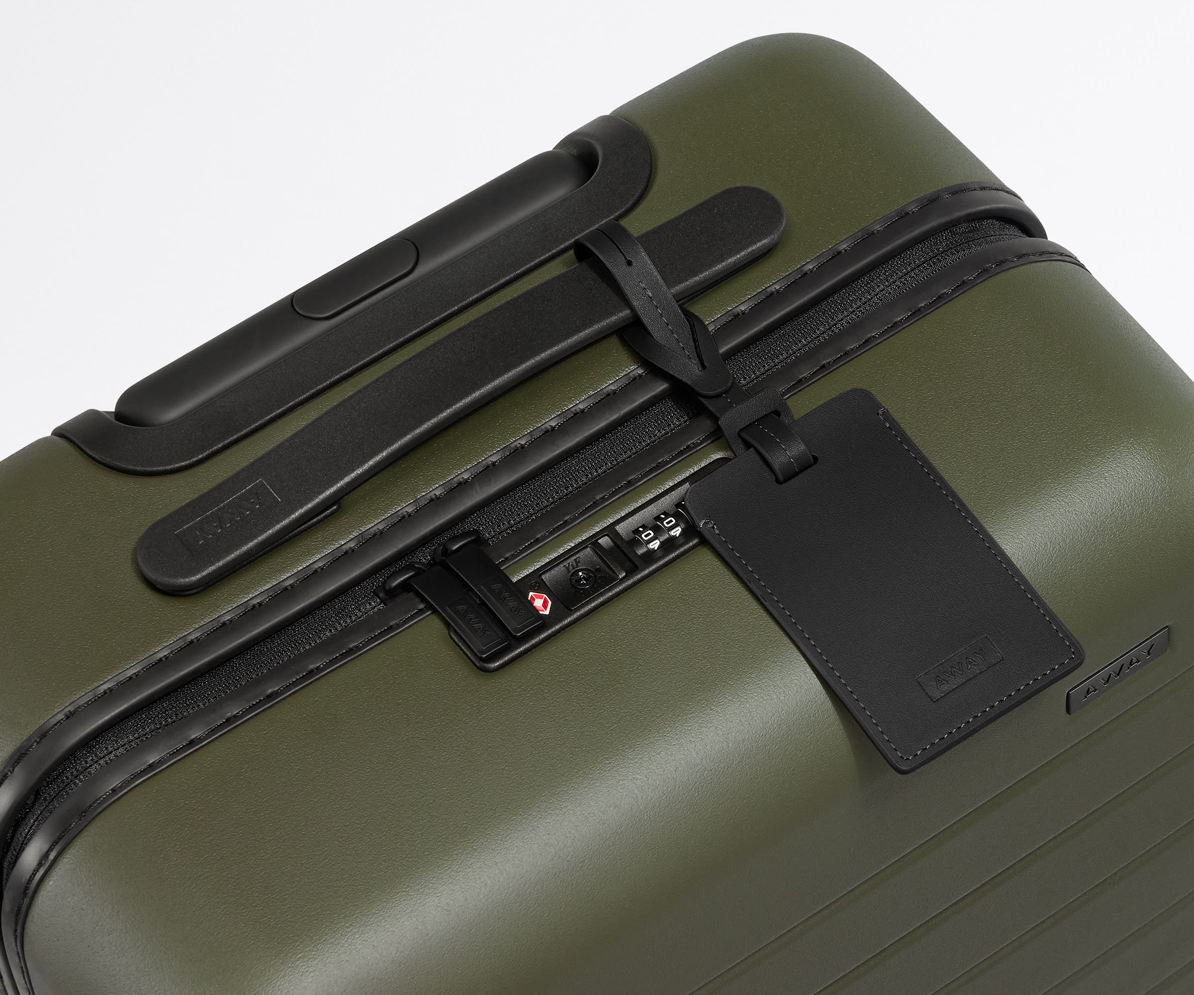 Olive Green Carry On Luggage - Lightweight & Durable Suitcase for Travel, Business Trips & Weekend Getaways