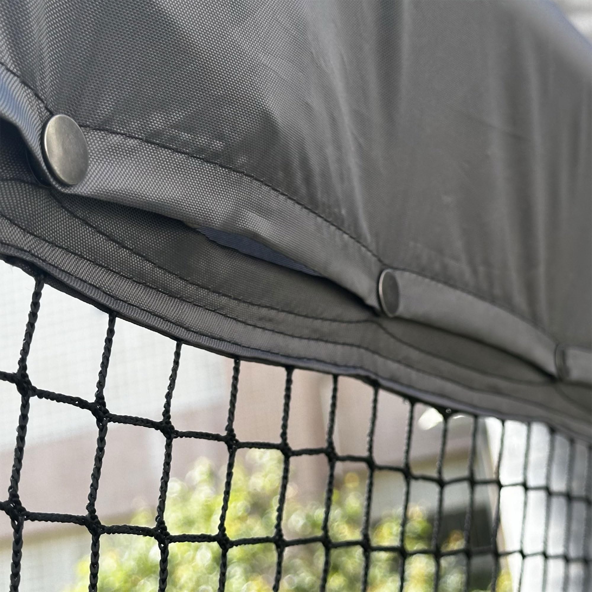 OmniSport 126” x 75” Rebounder Net for Swing Sets - Durable Baseball & Softball Rebound Trainer (Swingset Not Included) - Perfect for Backyard Practice, Training Drills & Batting Cage Sessions