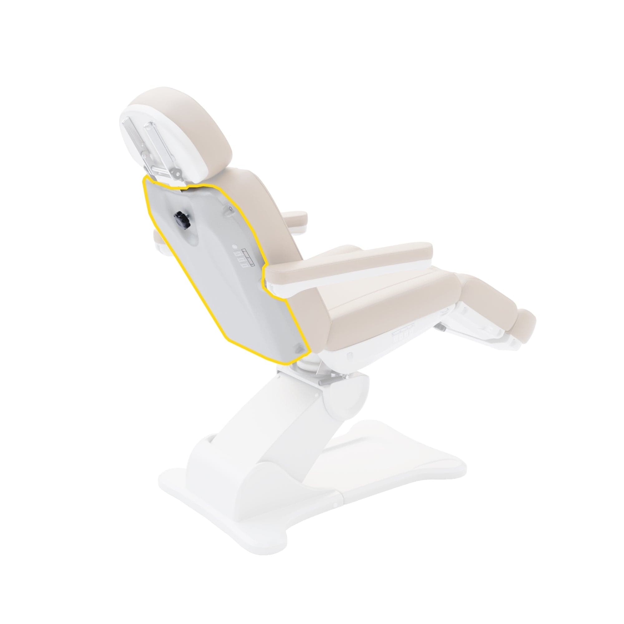 2246B Dental Treatment Chair Backrest - Durable Plastic Cowling for Comfort & Support | Perfect for Dental Clinics & Patient Care