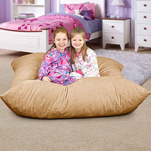 ULTIMATE SACK Oversized Bean Bag Chair - Super Soft Camel Fur Floor Pillow for Adults & Kids | Perfect for Living Room, Bedroom, Game Room & Dorm Lounge Furniture