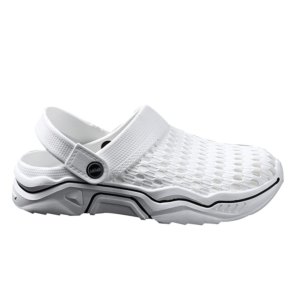 **Men's Classic Lined Clog Garden Shoes - Lightweight Slip-On Mules Sandals with Arch Support | Ultra Soft & Comfortable for All-Day Wear | Unisex Outdoor Walking Slippers for Summer, Beach, and Yard Work**