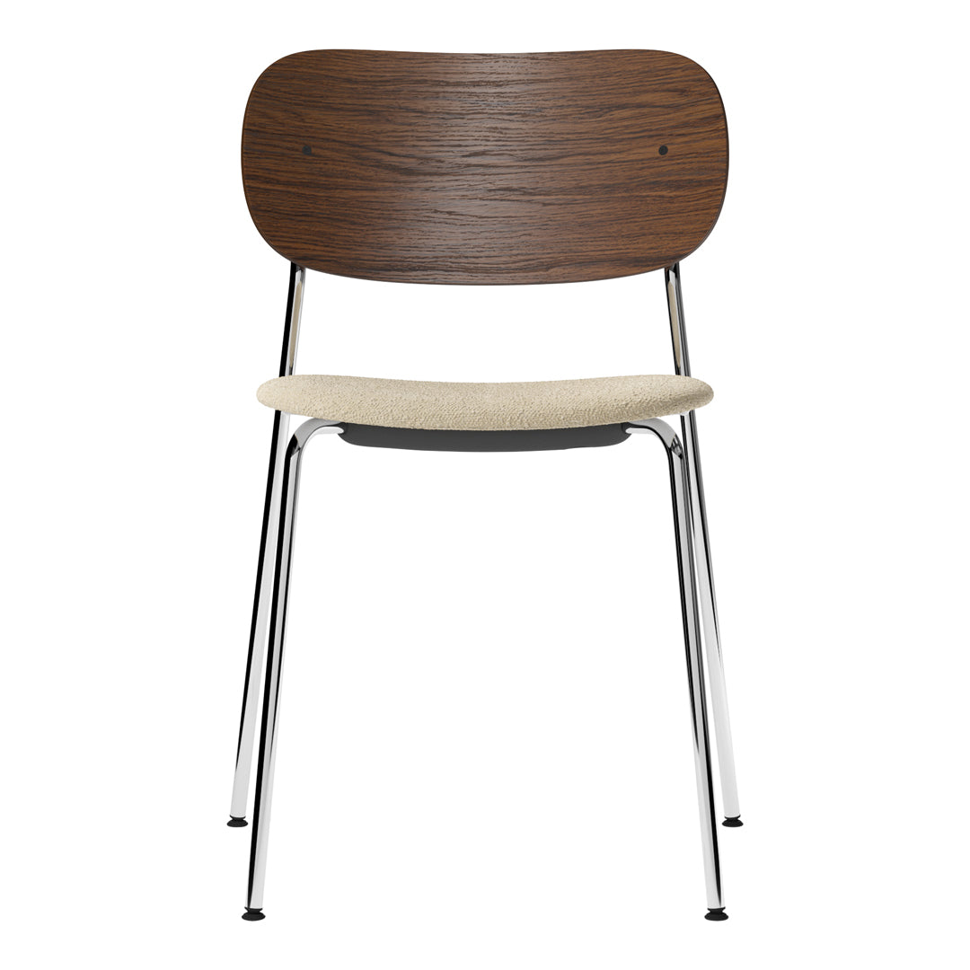Co Dining Stackable Chair - Upholstered Seat for Kitchen, Dining Room & Outdoor Patio | Comfortable & Space-Saving Furniture