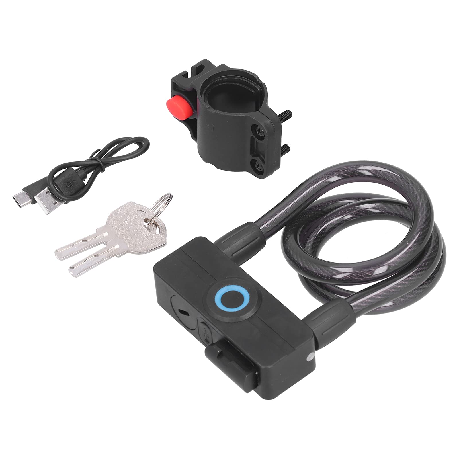Smart Bike Lock with 3.7V Lithium Battery - Portable Bicycle Security for Home, Gym & Travel | Secure Your Bike, Suitcase & Gates