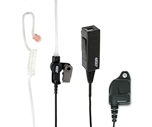 ARC T23026 Two-Wire Surveillance Earpiece Kit - Compatible with Harris MA/COM P Series & XG Series Two-Way Radios - Covert Communication for Security, Law Enforcement & Event Staff