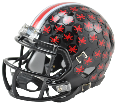 Ohio State Buckeyes NCAA Mini Speed Football Helmet - Satin Black Collectible - Perfect for Game Day Decor, Sports Memorabilia Display & Buckeyes Fan Gifts