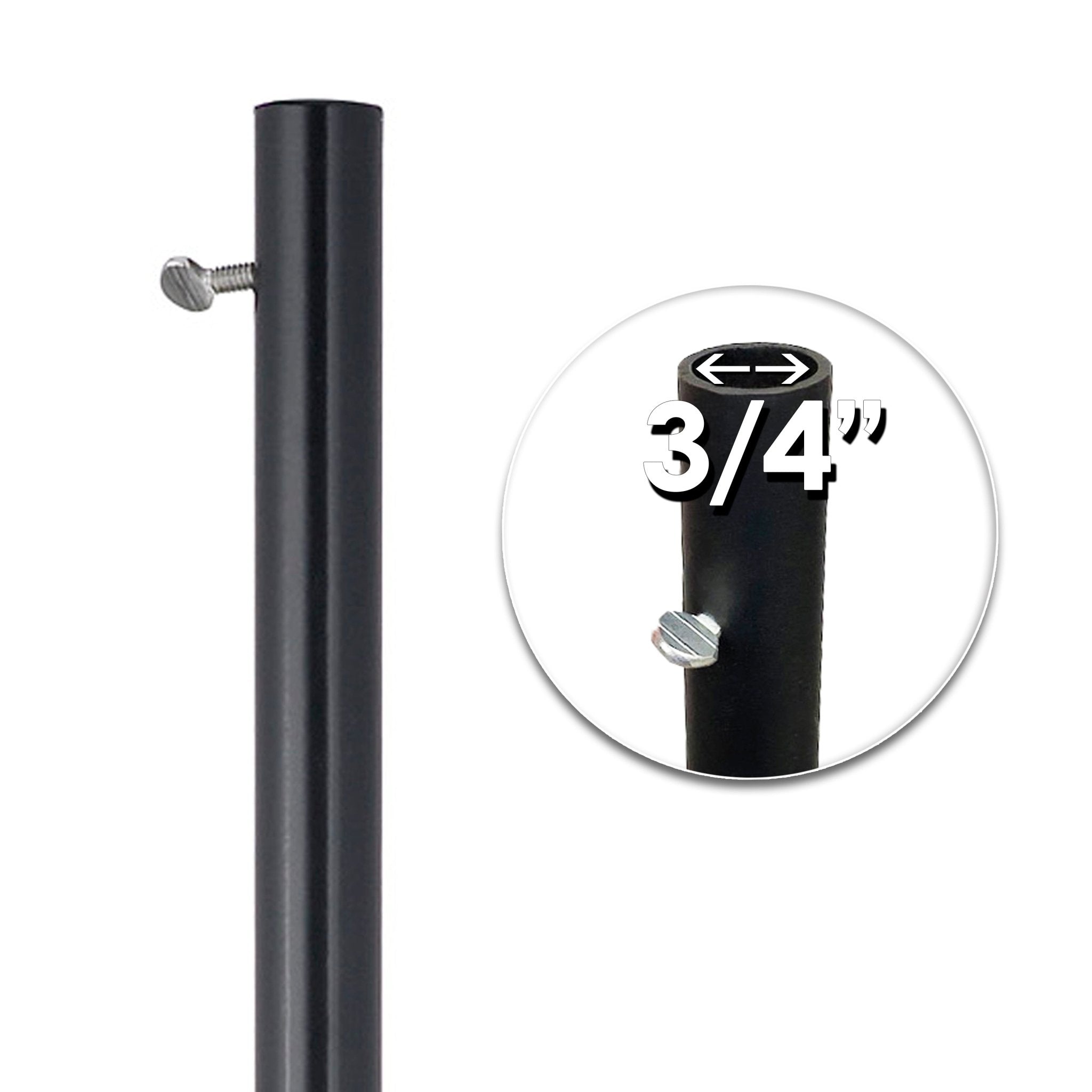 Standard Size Garden Pole for Weathervanes - Durable Outdoor Weather Vane Mount for Roof, Yard & Garden Decoration