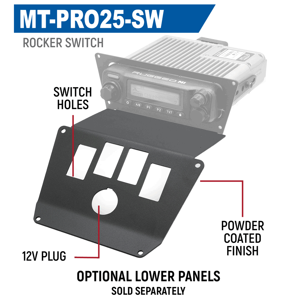 2025 Polaris RZR Pro XP, Pro R & Pro S Universal Radio Mount - Heavy Duty UTV Accessory for Off-Road Adventures & Trail Riding