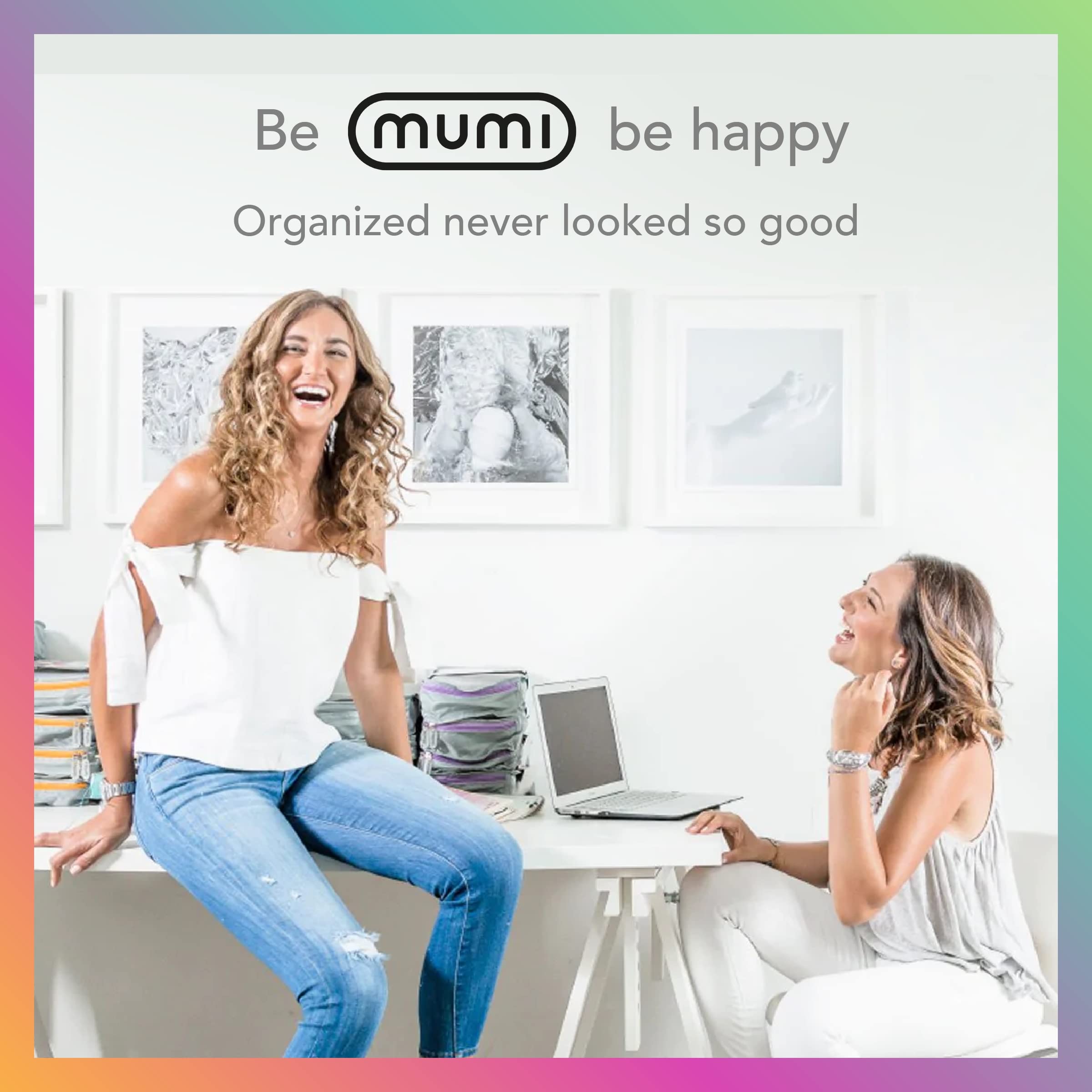 Mumi Packing Cubes - 6-Piece Travel Organizer Set for Luggage & Suitcases | Lightweight & Durable Compression Bags | Perfect for Business Trips, Vacations & Weekend Getaways