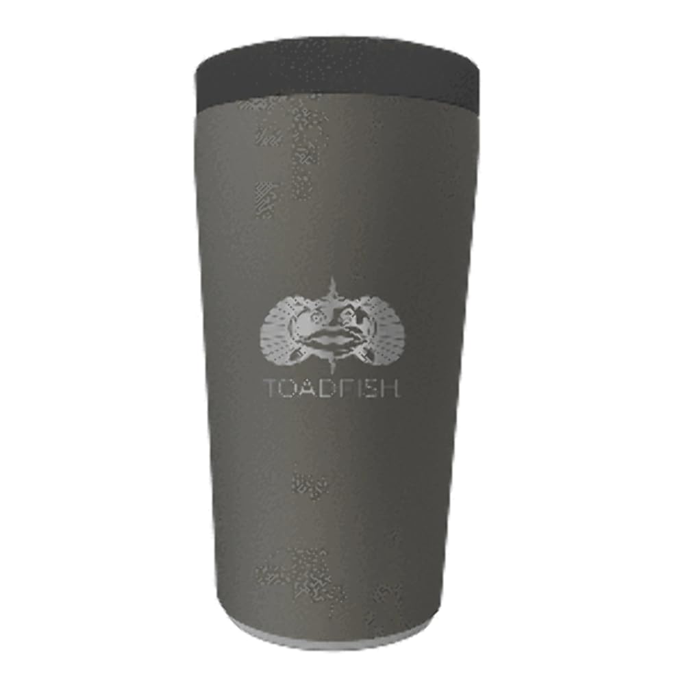 Toadfish Universal Can Cooler 2.0 - Insulated Stainless Steel Cup Holder for 12oz Cans, Bottles & Slim Cans - Non-Tip Suction Base - Double Wall Vacuum Technology - Perfect for Beach, Pool Parties & Outdoor Activities