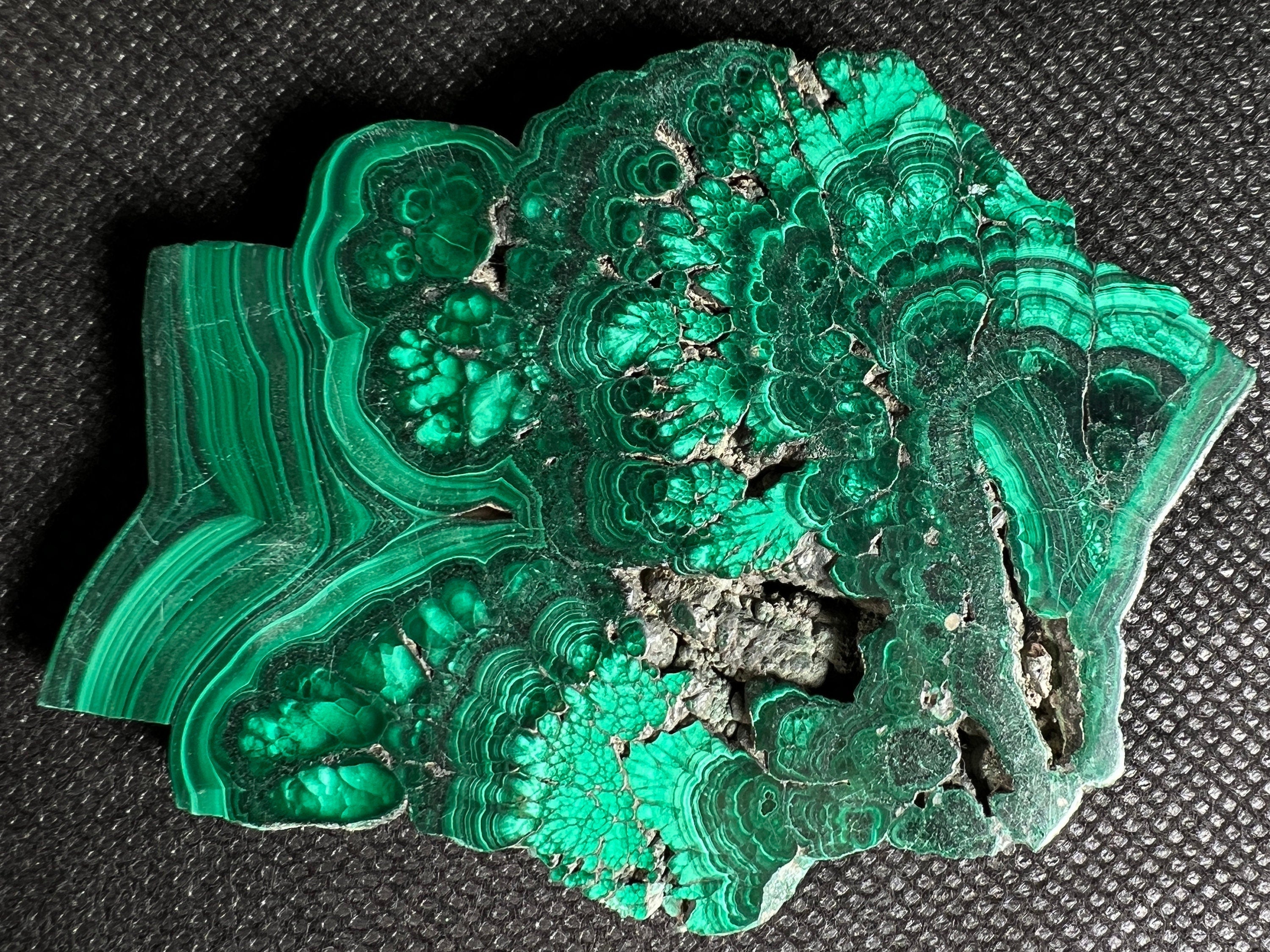 Premium MALACHITE Crystal Slab | Natural Green Malachite Stone for Jewelry Making, Unique Gifts & Home Decor | Perfect for DIY Crafts, Meditation & Healing Crystals Collection (50481)