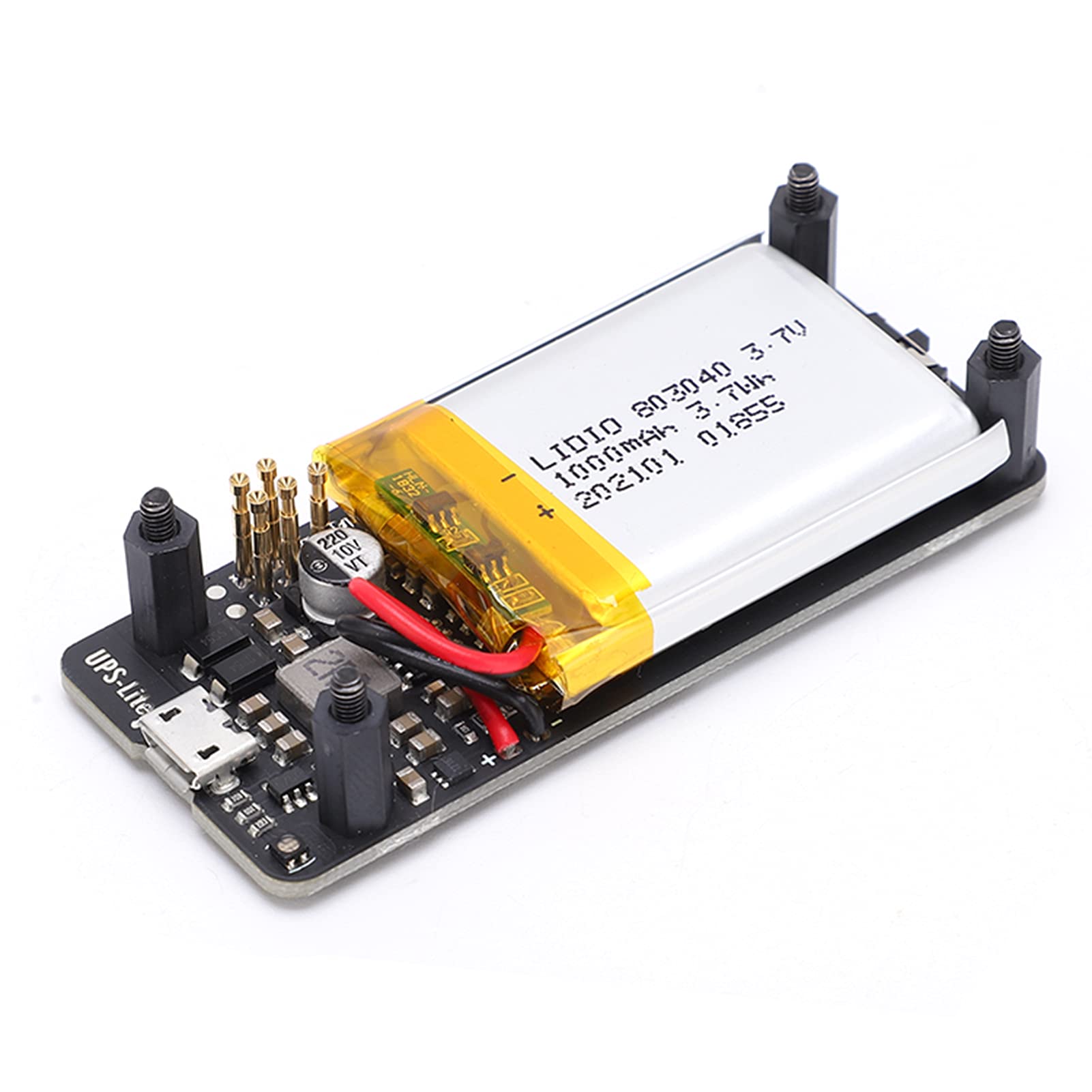 AKOZON UPS Power Supply Board - Battery Backup & Charger Accessory for Raspberry Pi, Mini PC, Router - Reliable Power Solution for Home Office & DIY Electronics Projects