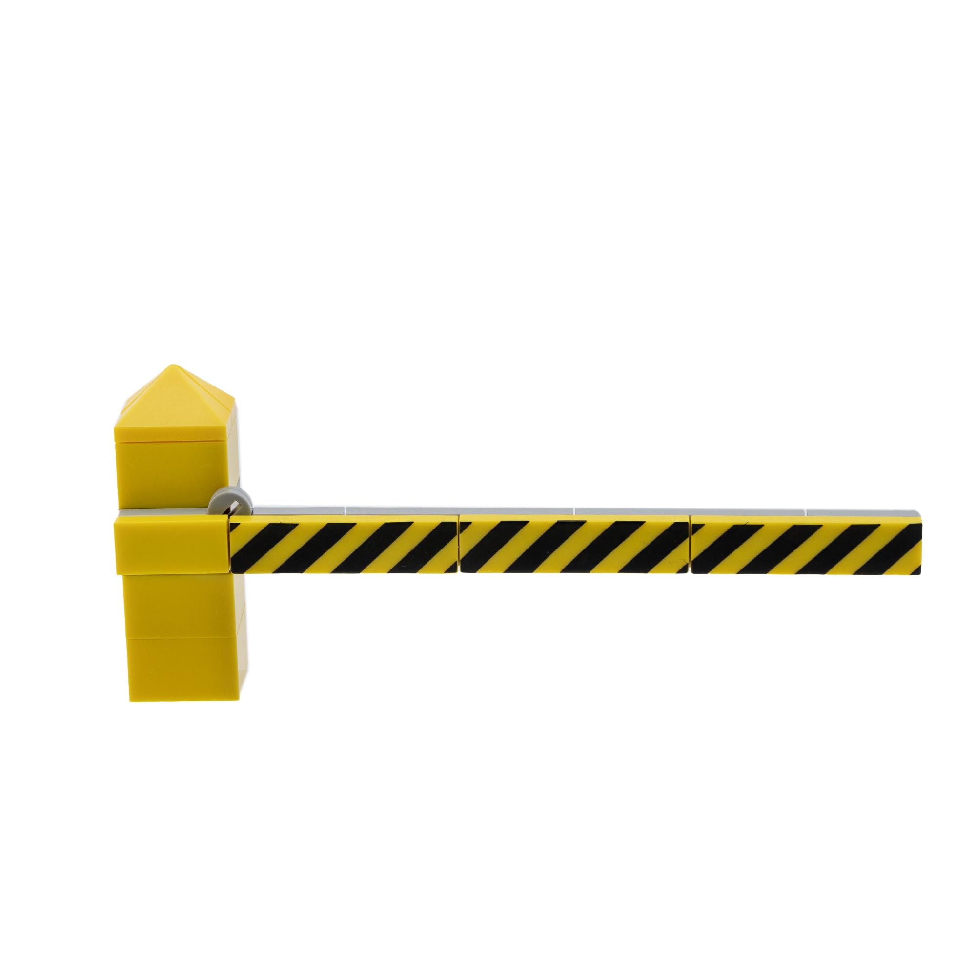 PLAYZOCO Traffic Sign Barrier Construction Toy Set - Mini Traffic Signs & Road Blocks (5cm Height) - Compatible with Lego - Perfect for Kids' Construction Play & City Scenes