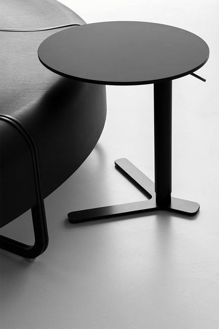 Yo Round Adjustable Height Side Table by Lapalma - Modern Nesting End Table for Living Room, Bedroom & Office - Versatile Coffee Table with Smooth 360° Rotation