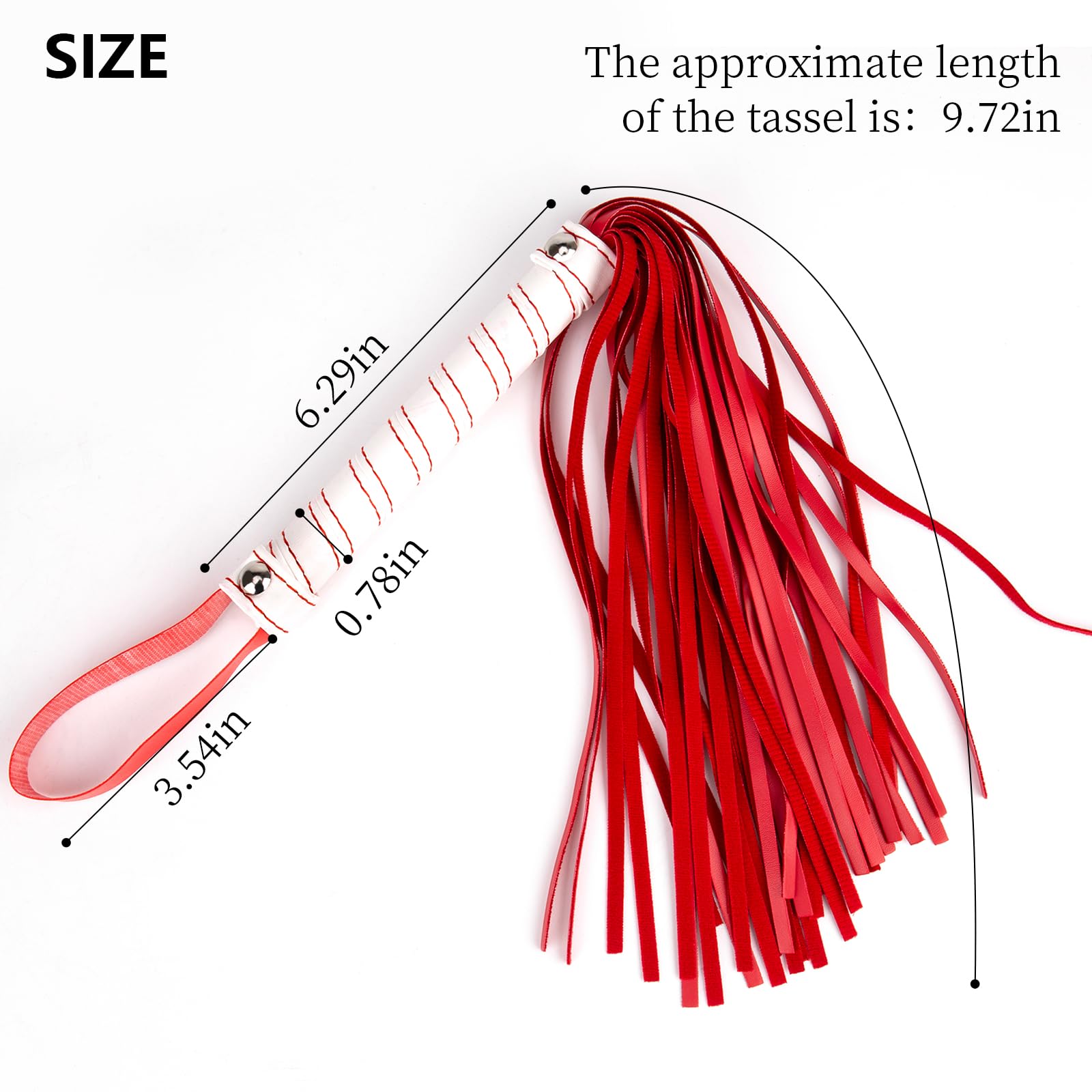 Premium Leather BDSM Whip Flogger for Couples - Sensual Spanking Paddle, Adult Sex Toy for Role Play & BDSM Play - Perfect for Bedroom Fun, BDSM Parties & Couples Bonding