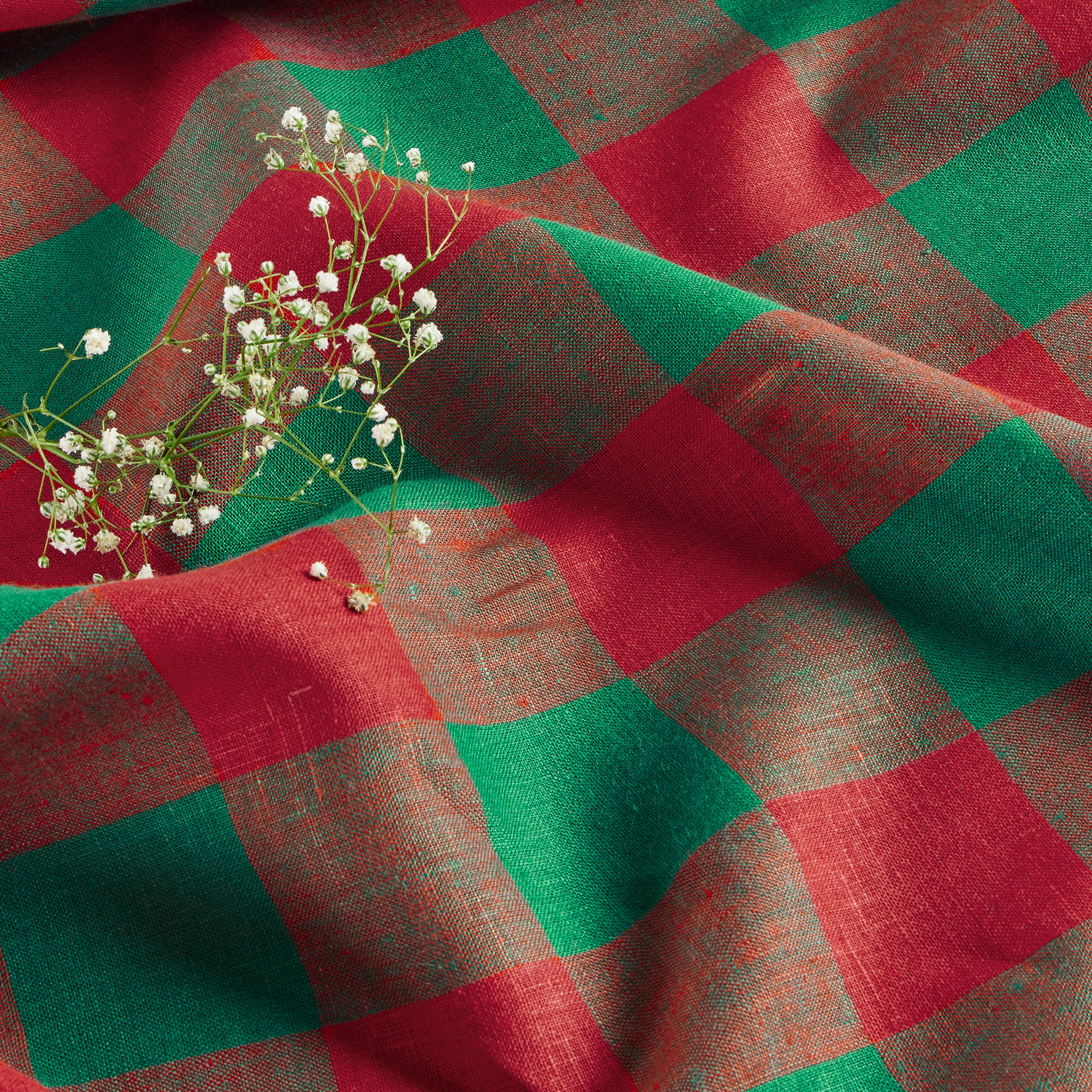 Buffalo Check Tablecloth - Red and Black Plaid Cotton Table Cover for Kitchen, Dining Room, and Picnic - Perfect for Holiday Decor and Outdoor Gatherings